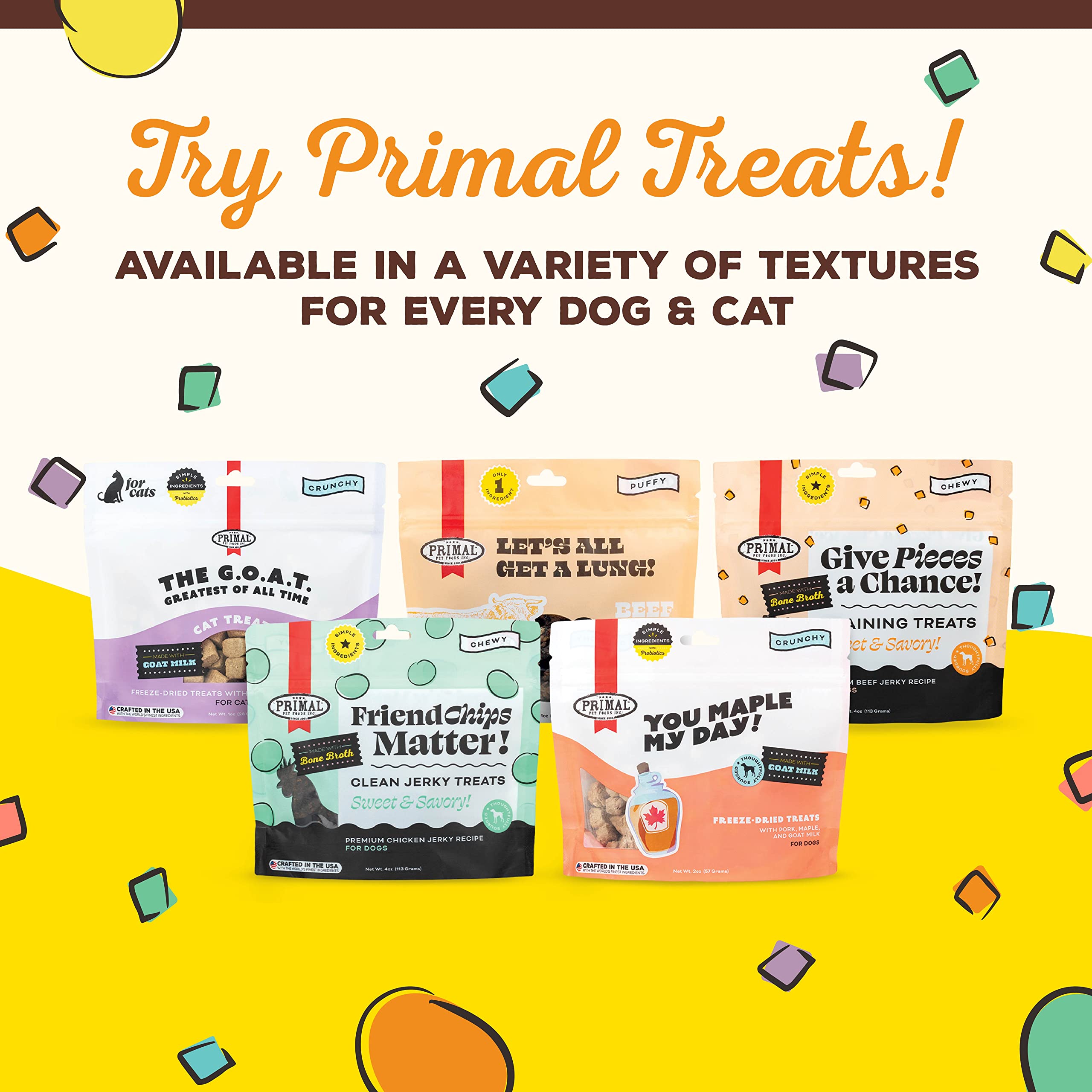 Primal Freeze Dried Dog Food Pronto, Chicken; Scoop & Serve, Complete & Balanced Meal; Also Use As Topper or Treat; Premium, Hea