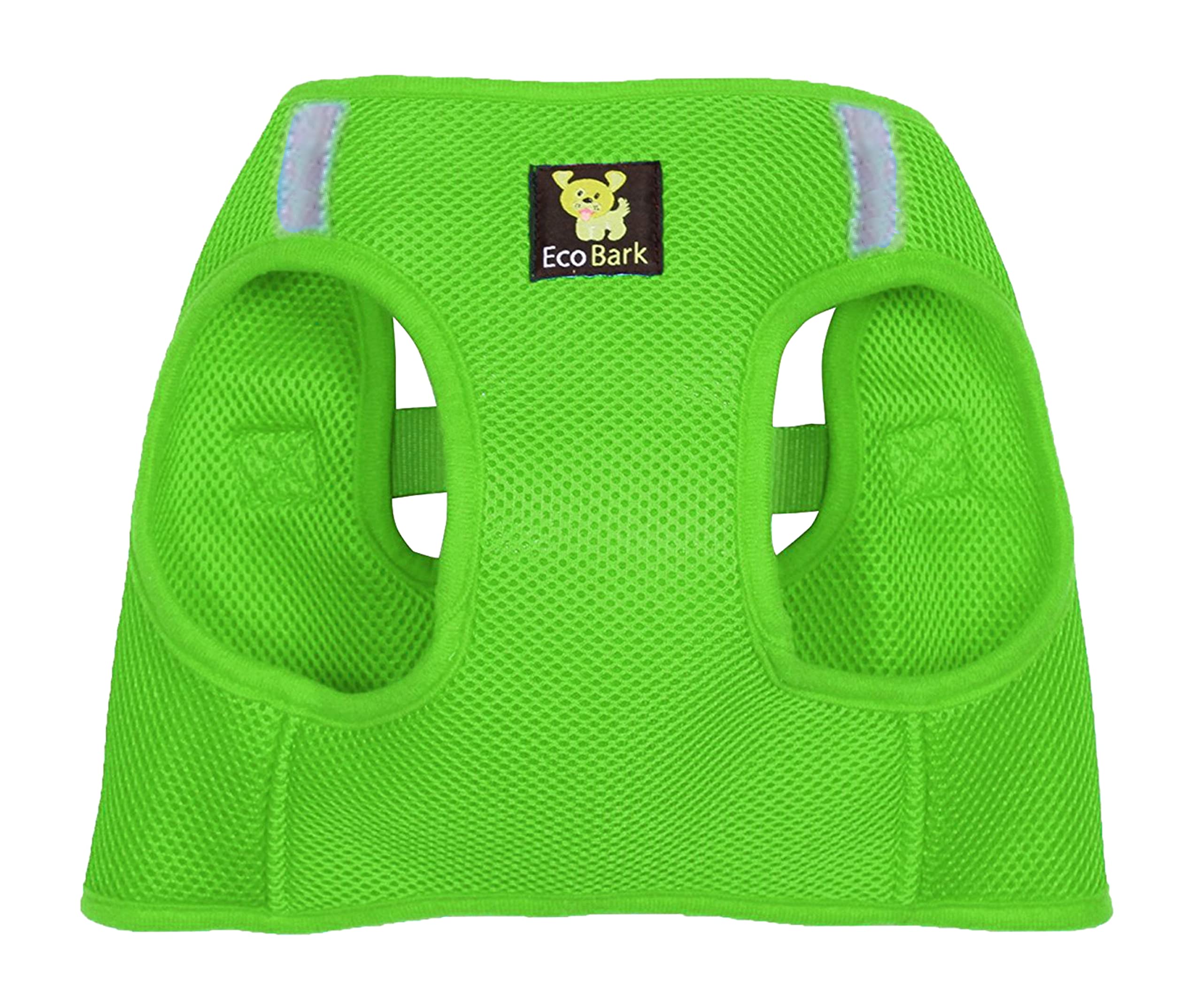 Ecobark Step In Dog Harness - Eco-Friendly Teacup Dog Harnesses For Xxs, Xs, And Small Dogs - Reflective And Adjustable Mini Body Halter Vest -Tiny Soft Mesh Toy Breed Harness (Green, Xxxs)