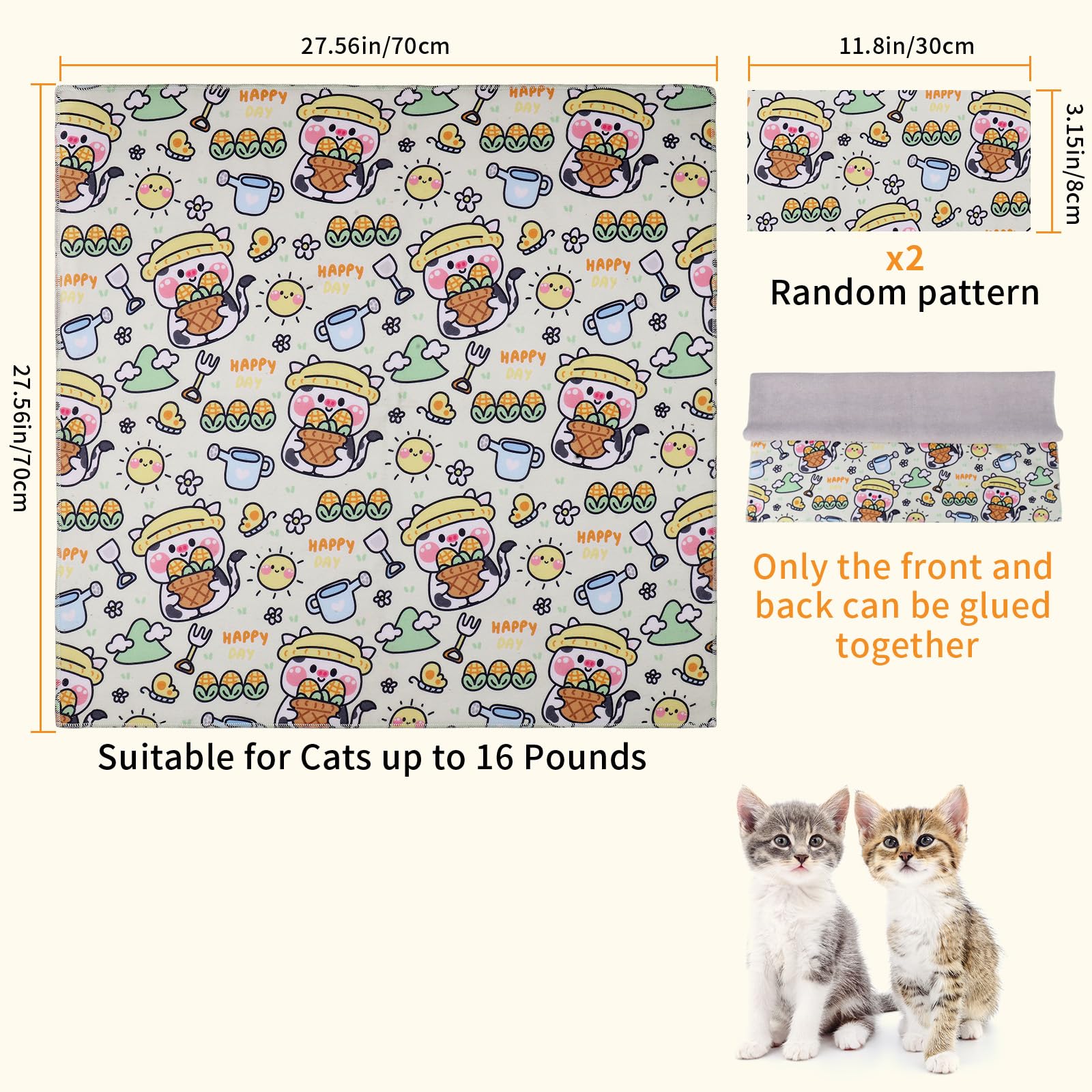 Cat Wrap For Grooming,Cat Wrap For Cutting Nails,Self-Adherent Soft Cat Blanket,Restrain The Cat To Keep Calm,Anti-Bite, Anti-Sc