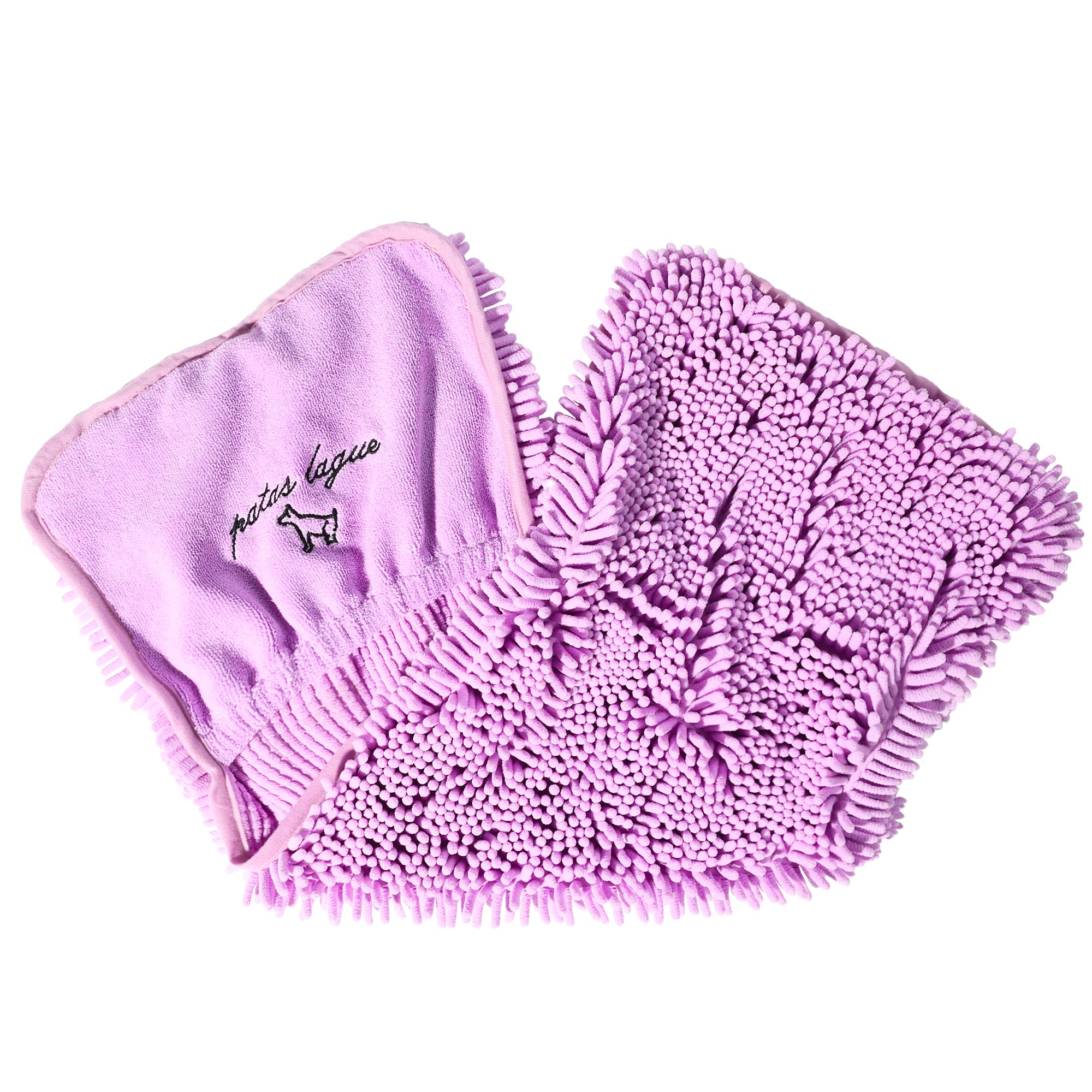 Patas Lague Absorbent Dog Towel, Extra Large 35''X15'' Quick Drying Dog Bath Towel With Hand Pockets, Microfiber Shammy Pet Towe