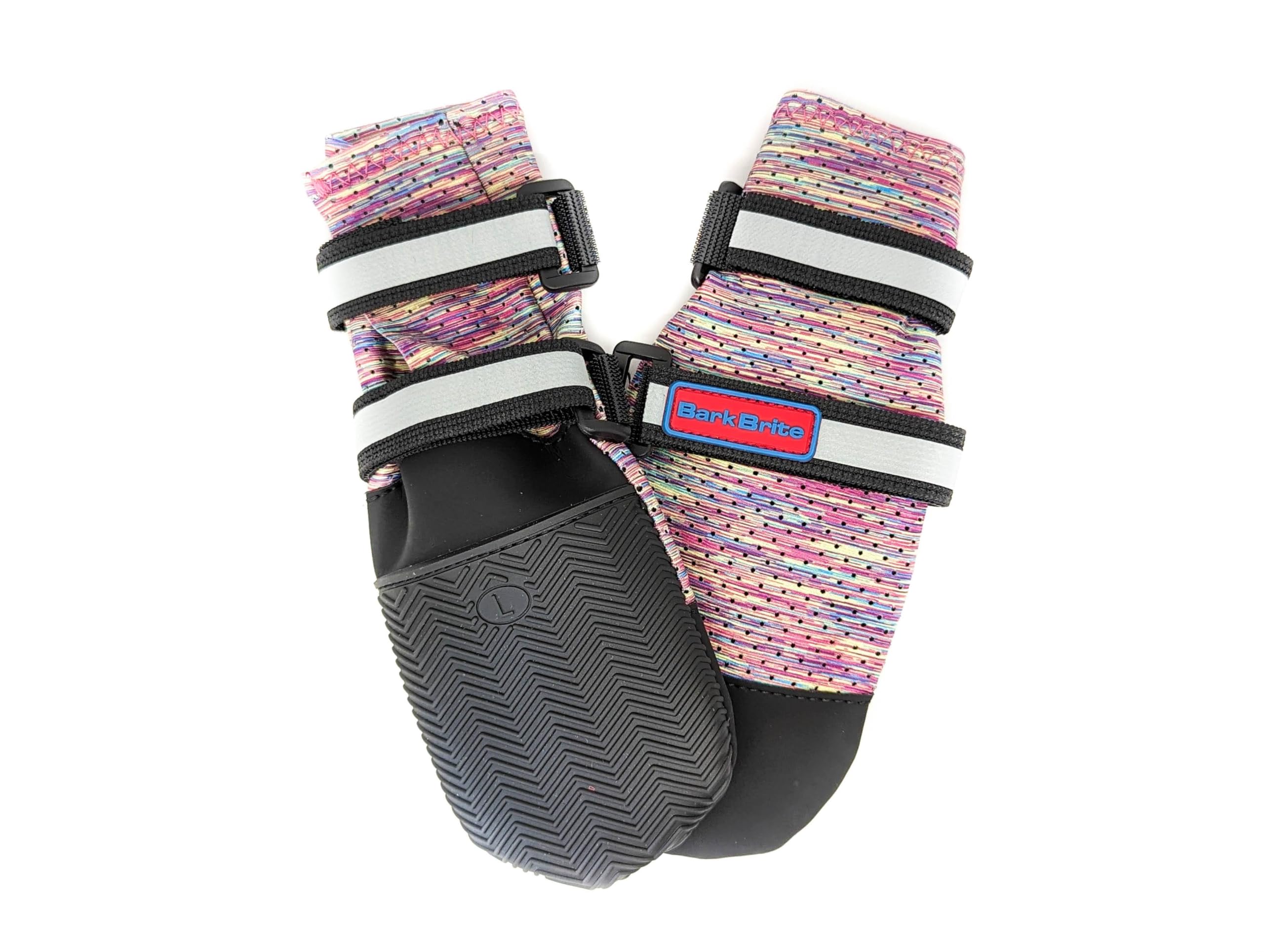 Bark Brite Lightweight Neoprene Paw Protector Dog Boots Designed For Comfort And Breathability In 5 Sizes (Lavender Lg)