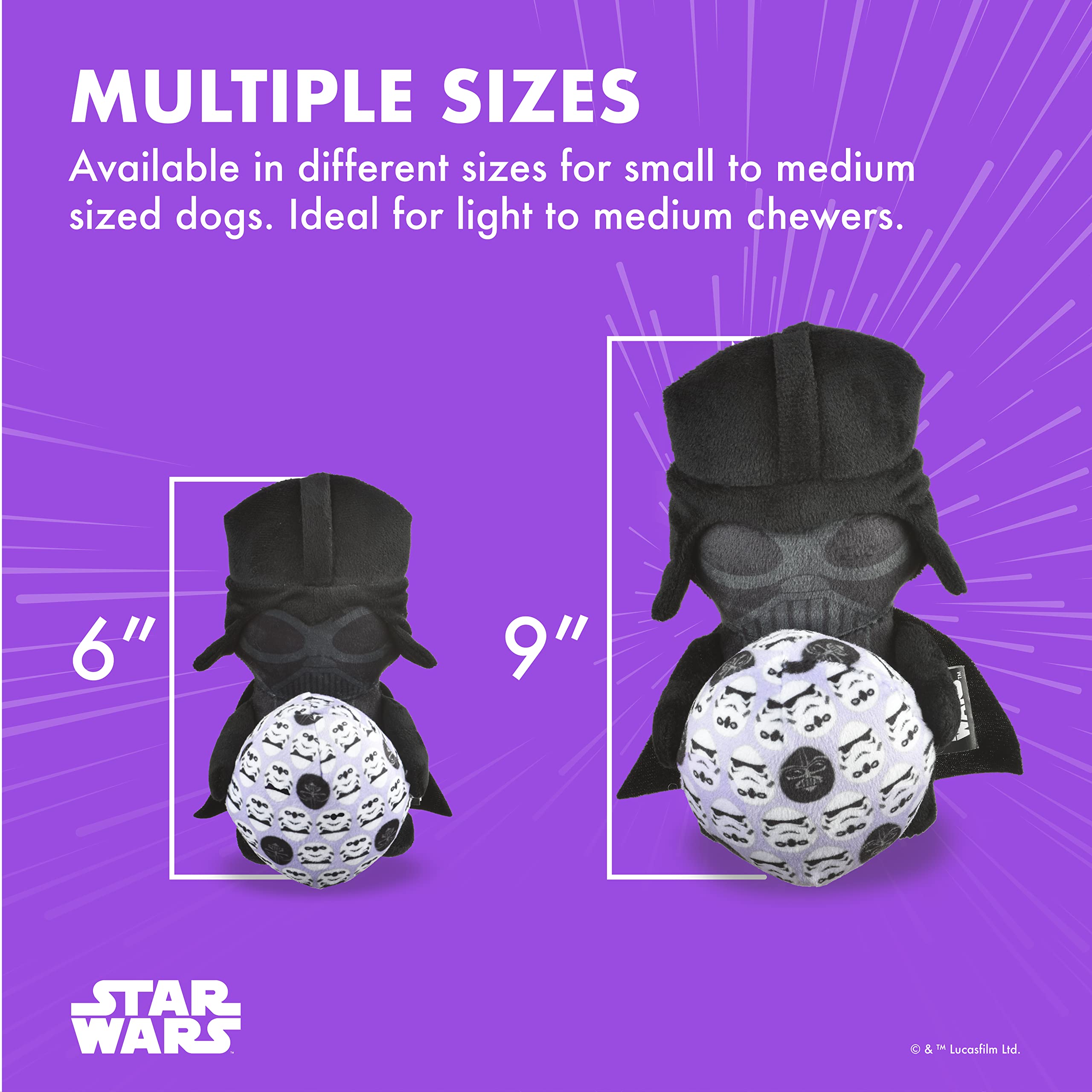 Star Wars Easter 9' Darth Vader Empire Egg Squeaker Pet Toy | 9 Jumbo Plush Squeaker Easter Vader Pet Toy Toy For Dogs Easter Stuffed Darth Vader 9 Inch