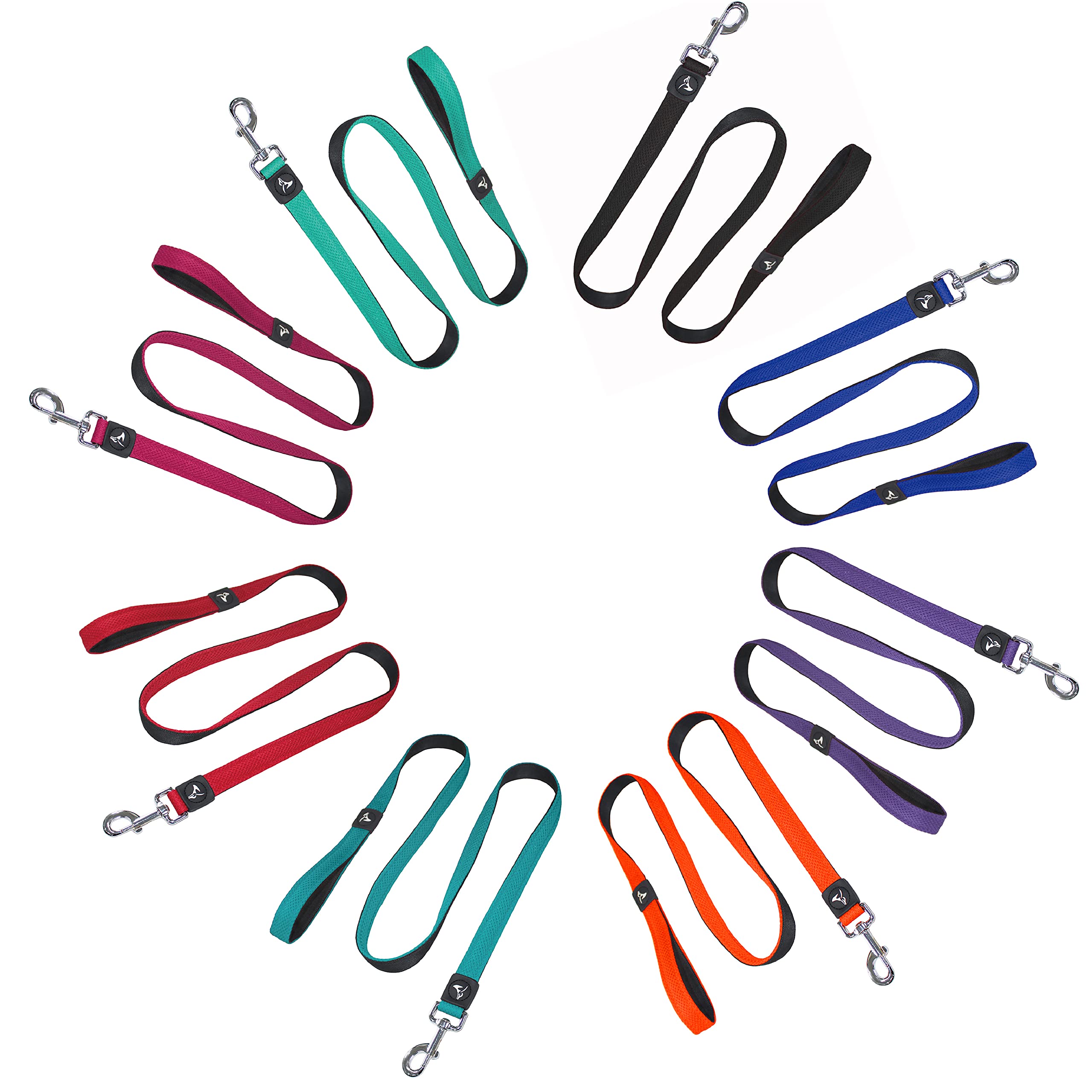 Kruz Premier 5Ft Dog Mesh Leash - Kza1160-14M/L - Lightweight, Breathable, Comfort Puffy Leash - Secure Dual-Layered Tangle-Free