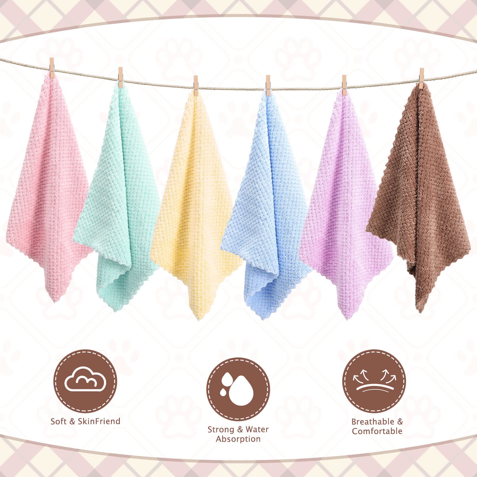 36 Pcs Guinea Pig Blankets Soft Fleece Cage Liners Guinea Pig Accessories Washable Bedding Sleeping Mats Absorbent Bath Towels F