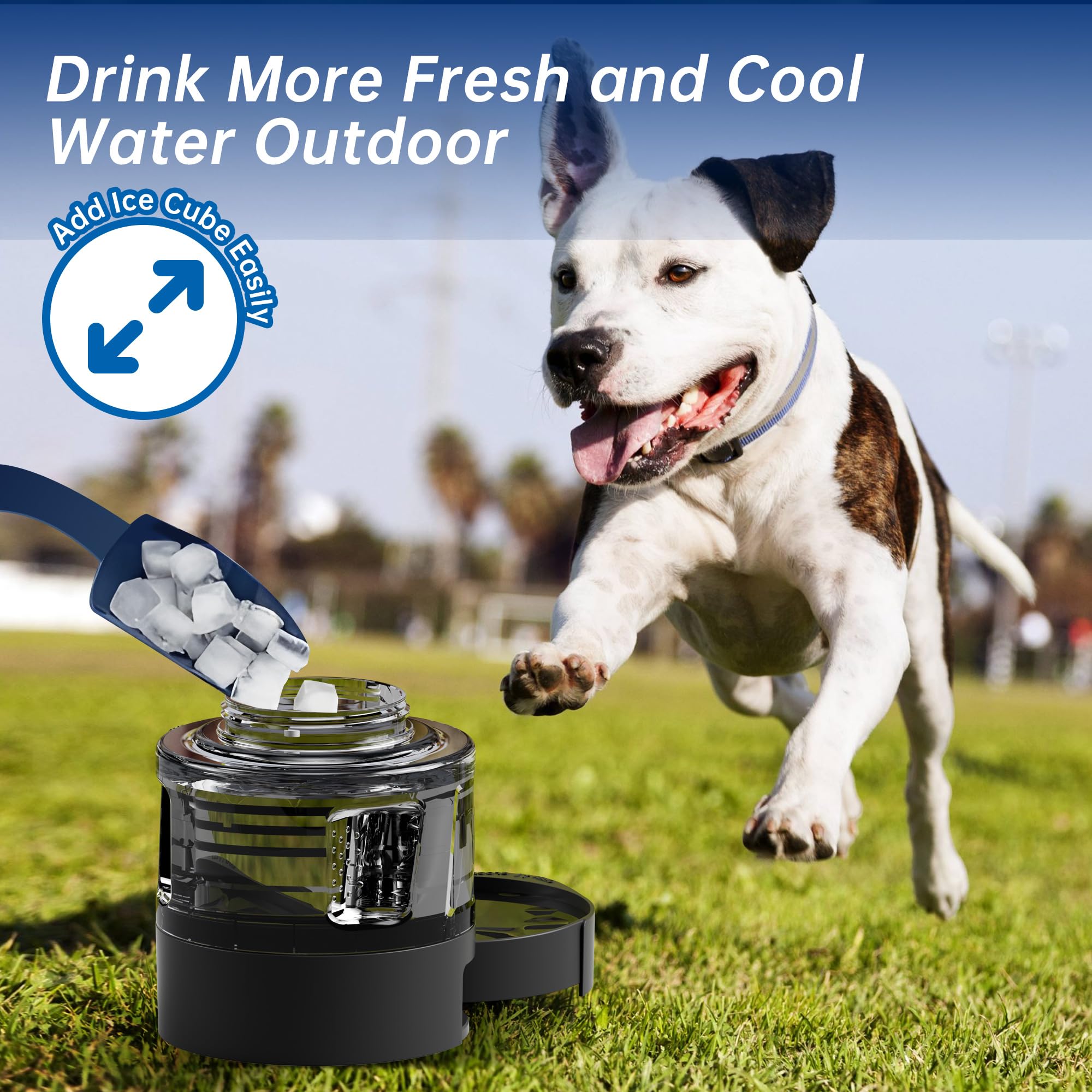 Portable Dog Water Bottle, 54Oz Large Travel Water Bowl Dispenser For Dogs Camping Beach Walking Essentials, Big Portable Travel