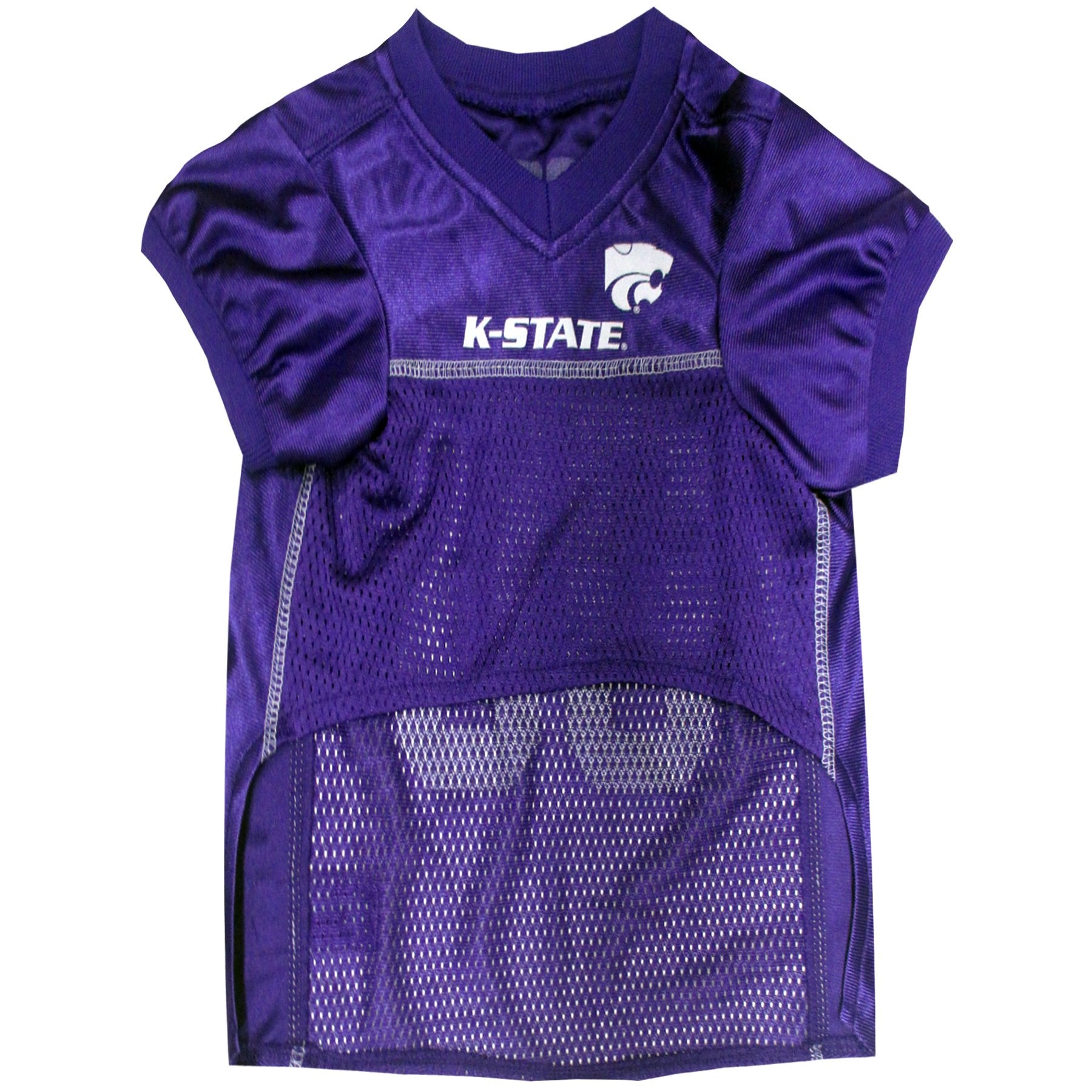 Pets First NCAA College Kansas State Wildcats Mesh Jersey for DOGS & CATS, X-Small.Licensed Dog Jersey with your Favorite Footba