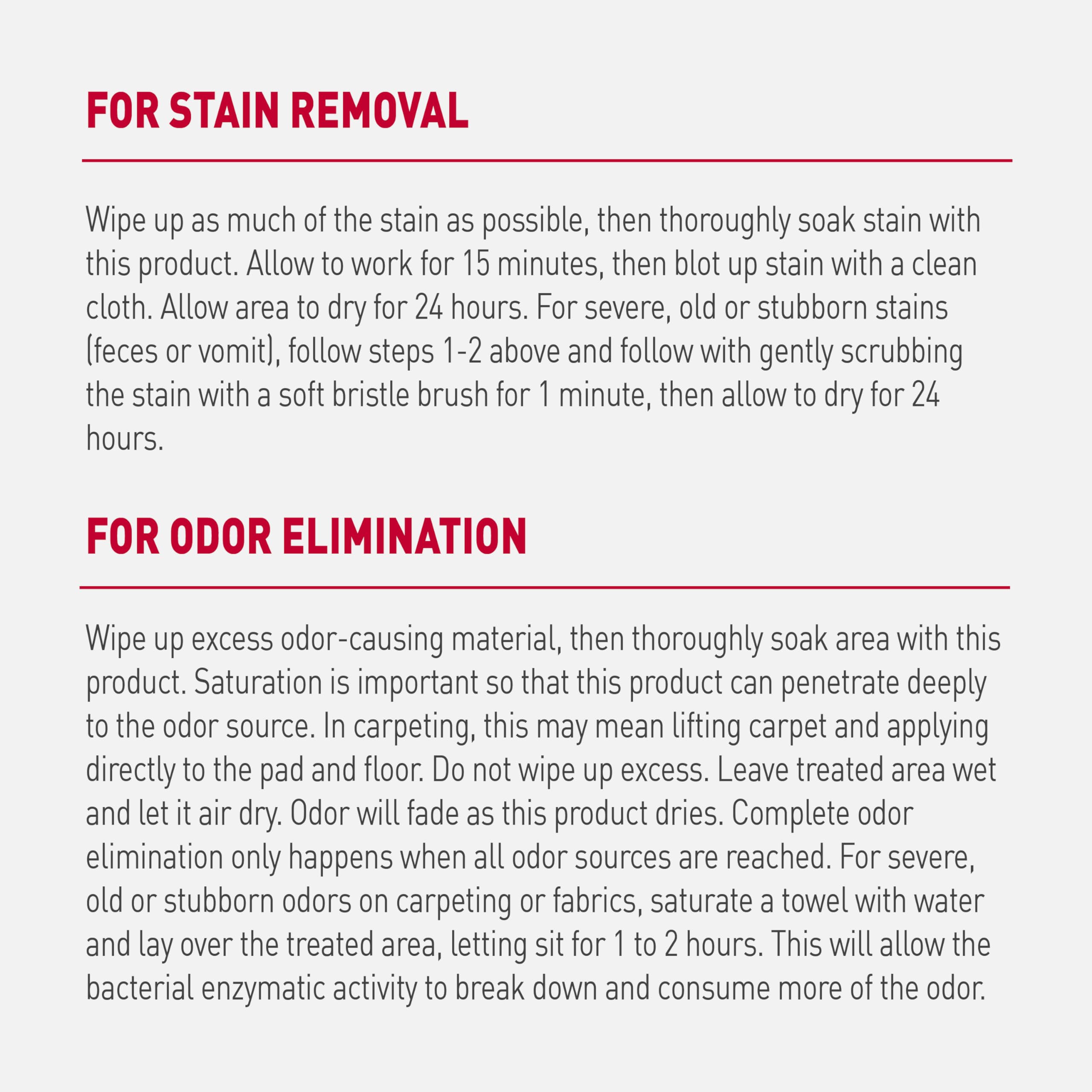 Nature's Miracle Advanced Stain & Odor Eliminator for Dogs, 32 oz, Sunny Lemon Scent, Ideal for Severe Messes