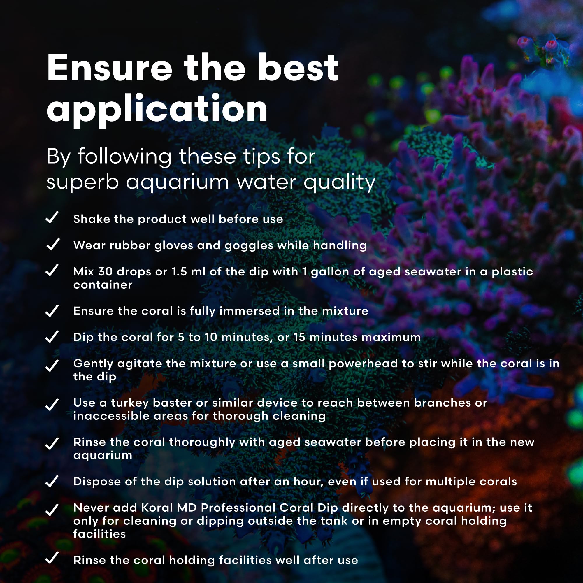 Brightwell Aquatics Koral MD Pro - Professional Strength Coral & Frag Drip, Cleaner Conditioner Acclimator, 30 ml (KMDPro30)