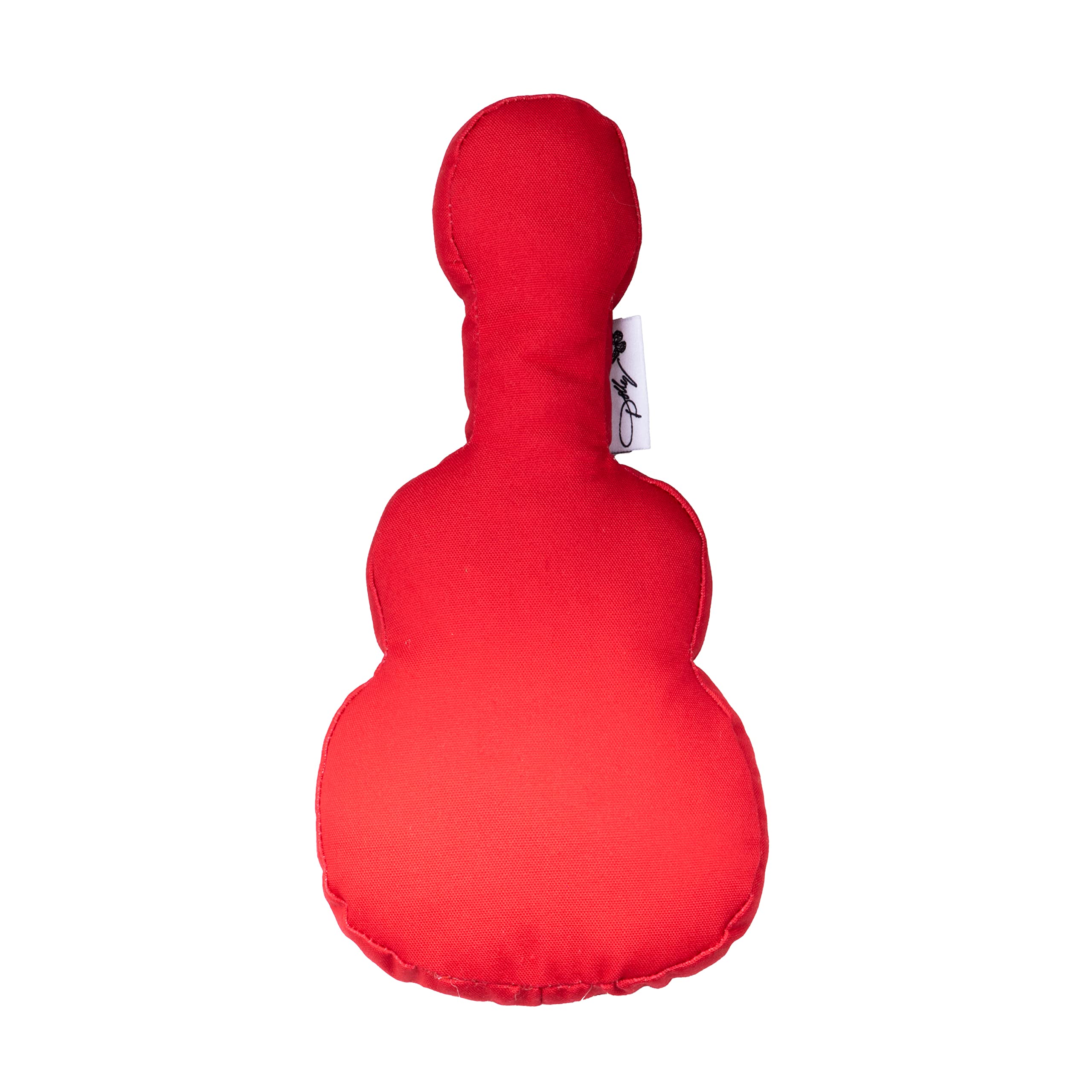 Doggy Parton Red Dolly's Guitar Toy for All Breed Sizes - Durable Plush Dog Toy, Perfect for Playtime and Fetch