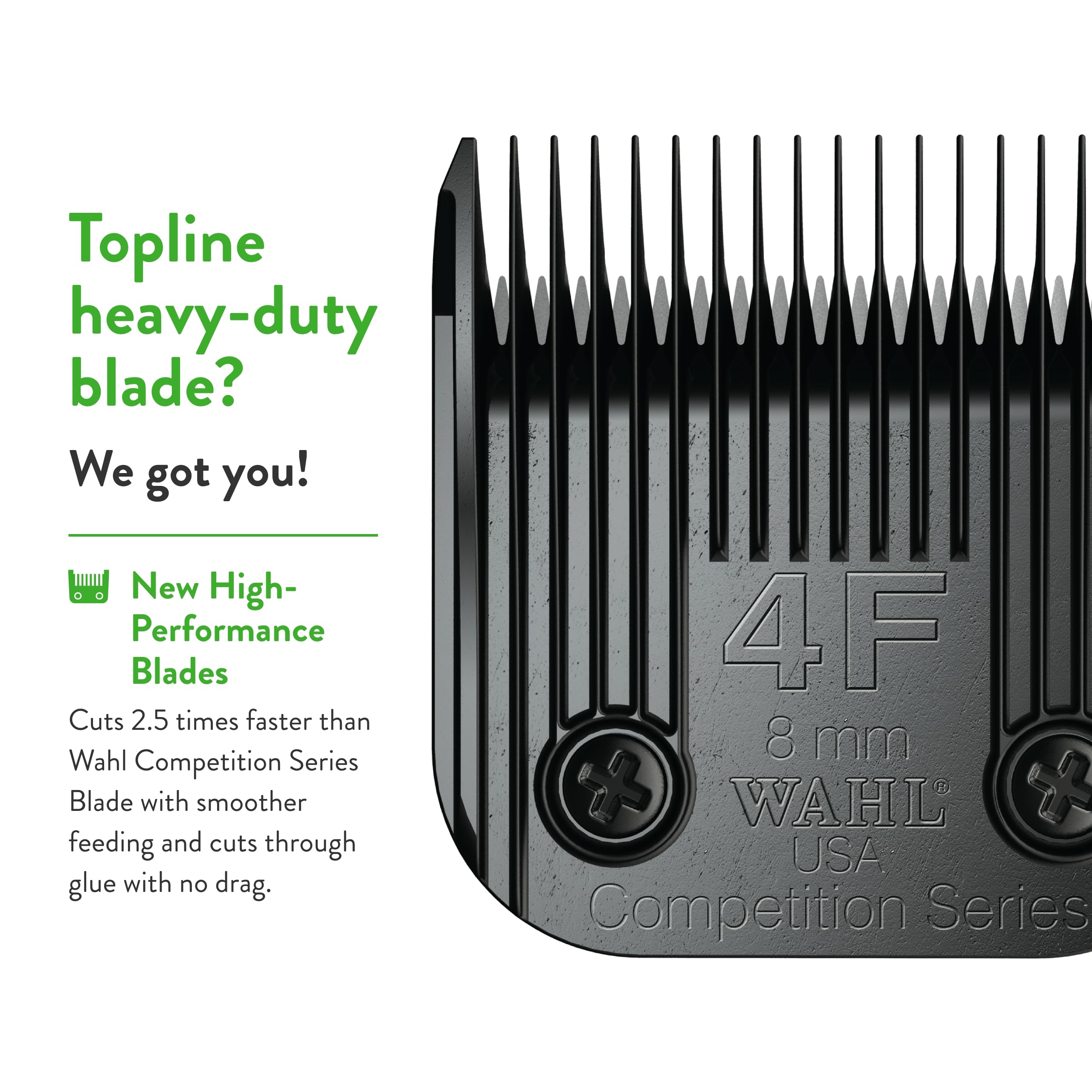 Wahl Professional Animal 4F Extra Full Coarse Ultimate Competition Series Detachable Blade With 5/16-Inch Cut Length (2375-500)