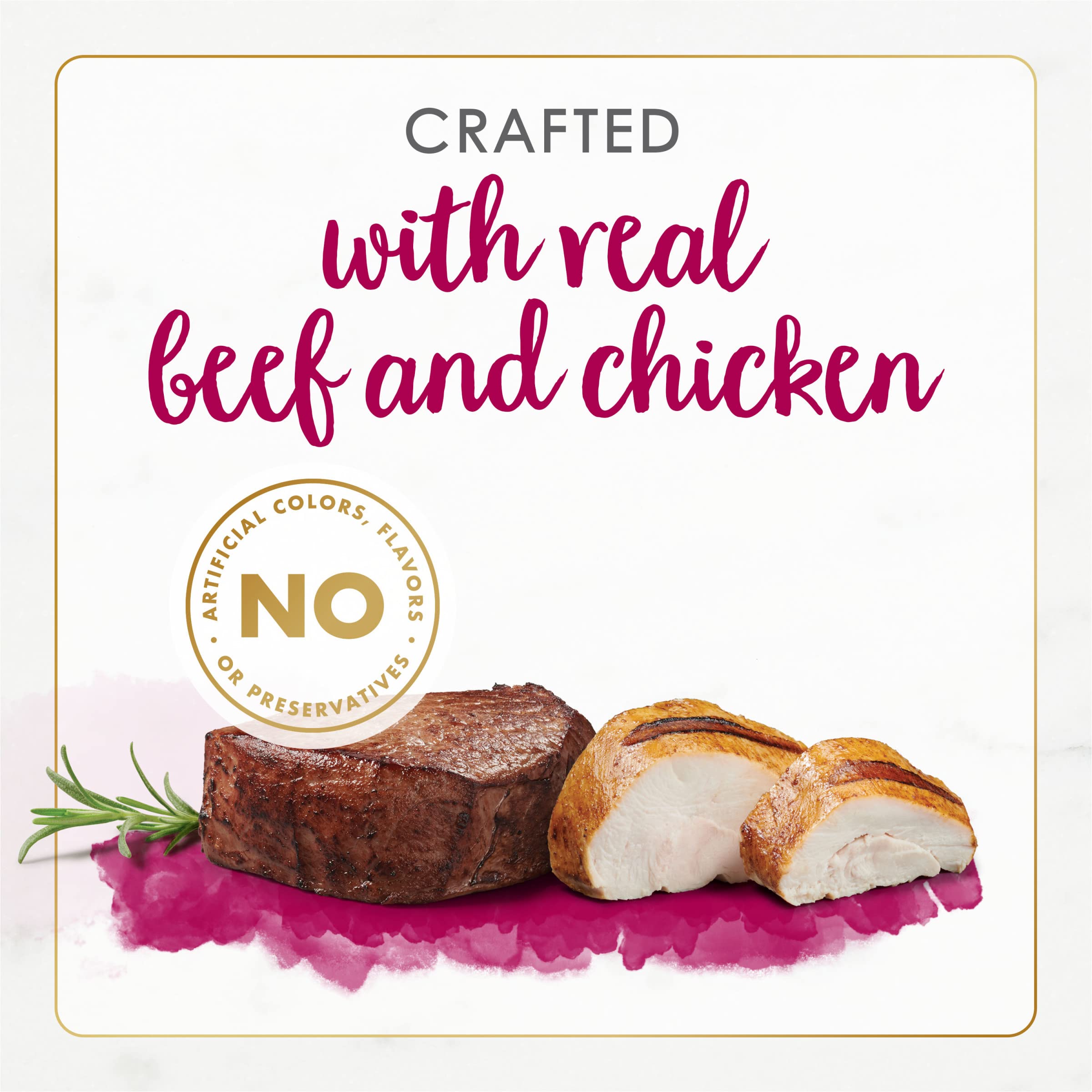 Purina Fancy Feast Wet Cat Food Natural Gourmet Naturals Natural White Meat Chicken and Beef Recipe in Wet Cat Food Gravy - (Pac