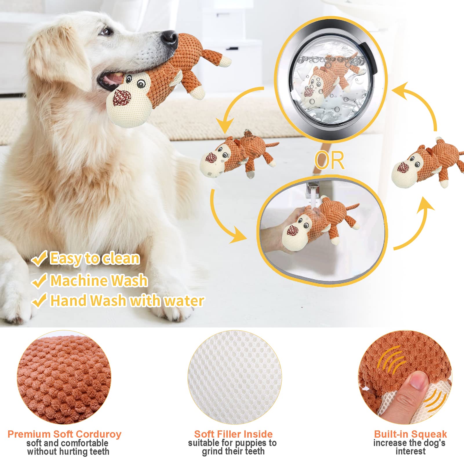 Dog Toys For Aggressive Chewers 13 Pack，Indestructible Tug Of War Toys For Small, Medium, Large Dog Breeds , Teeth Cleaning Chew Toys Pet Interactive Rope Toys, Plush With Stuffing Toys For Puppy