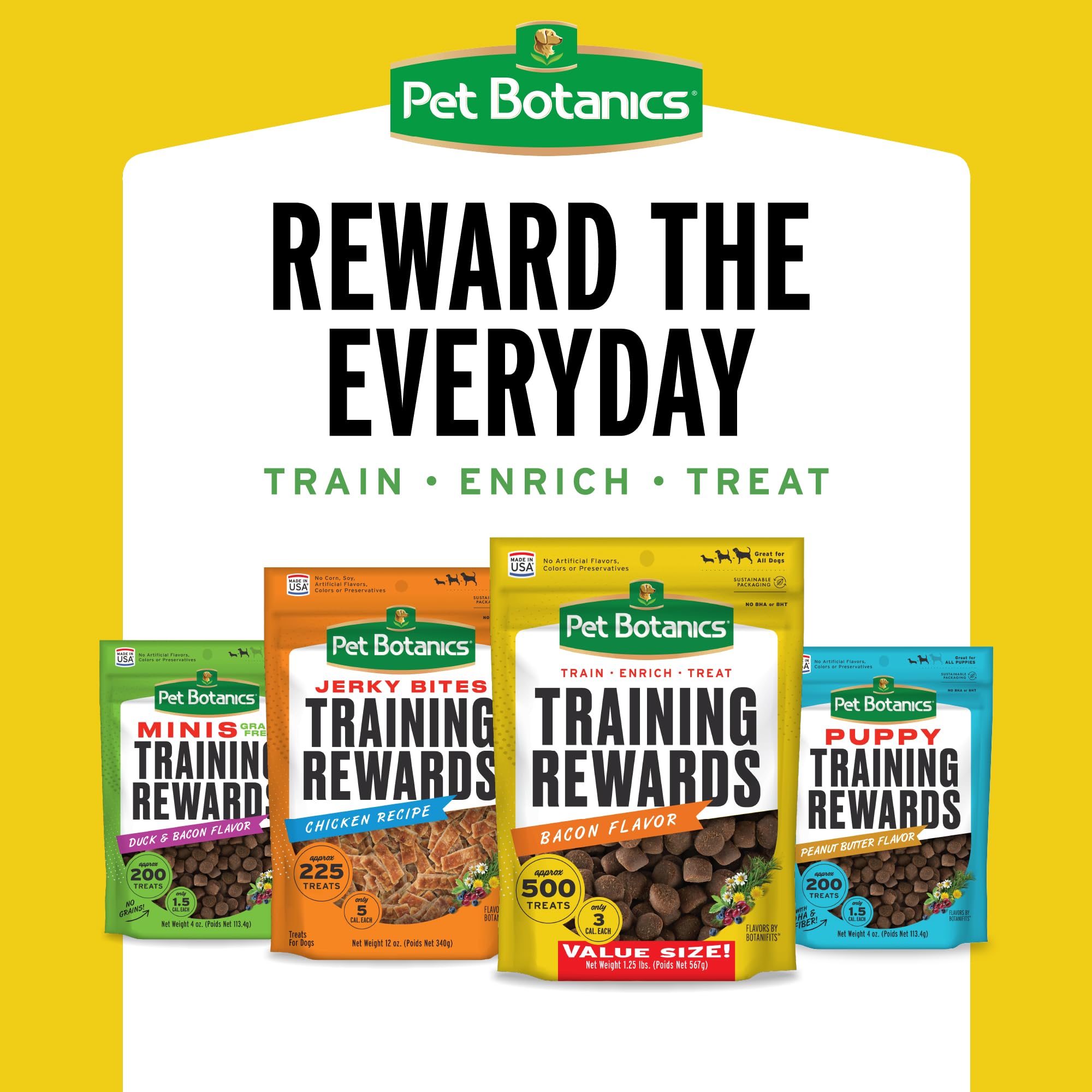 Pet Botanics 20 oz. Pouch Training Reward Soft & Chewy, Chicken Flavor, with 500 Treats Per Bag, The Choice of Top Trainers