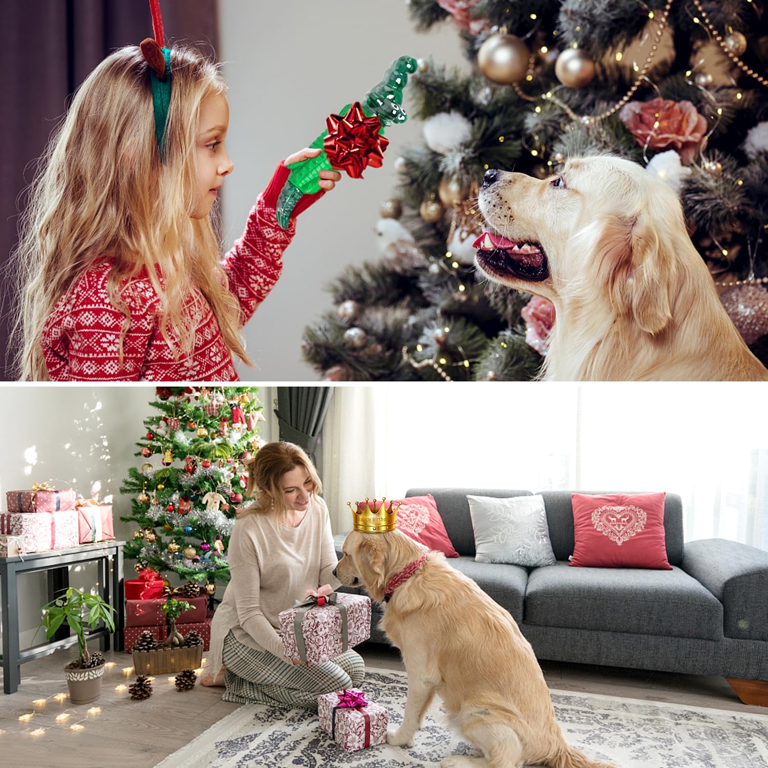 Fuufome Dog Chew Toys For Aggressive Chewers - Indestructible Dog Toy To Reduce Pet Anxiety And Boredom For Small, Medium, Large Breed