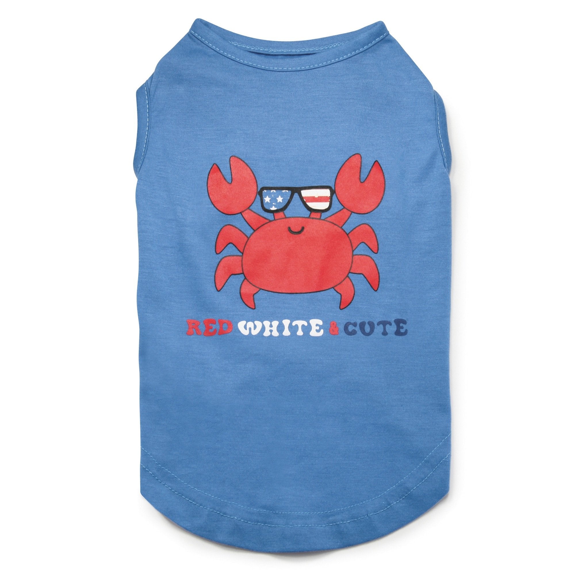 Zack & Zoey Upf 40 Cute Tank Pet Shirt, X-Small, Red/White