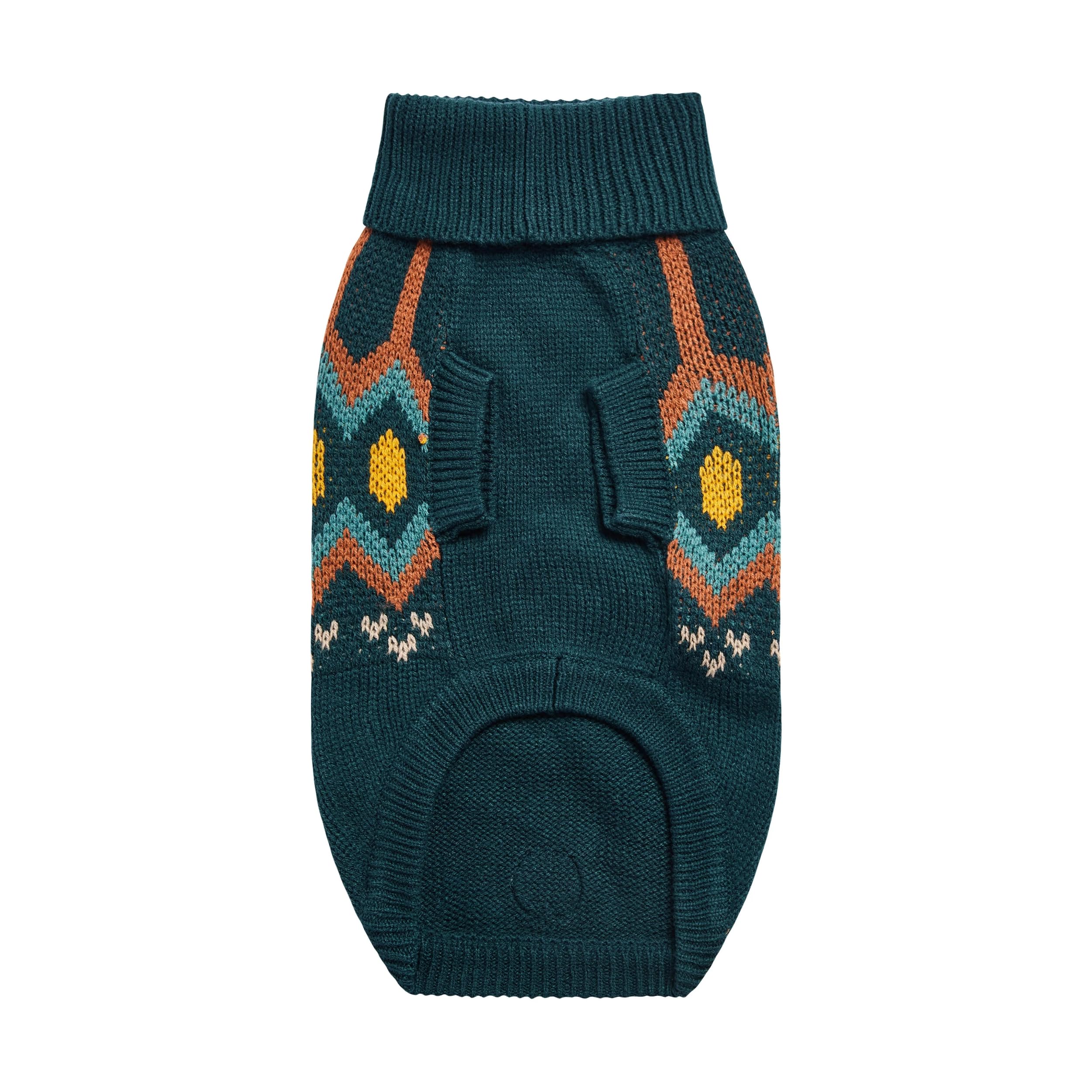 Gf Pet Heritage Sweater Dog Pullover – Classic Ribbed Knit Sweater For Dogs | Soft & Warm Acrylic | Timeless Design | Small, Medium, Large Pets – Teal, 2Xs