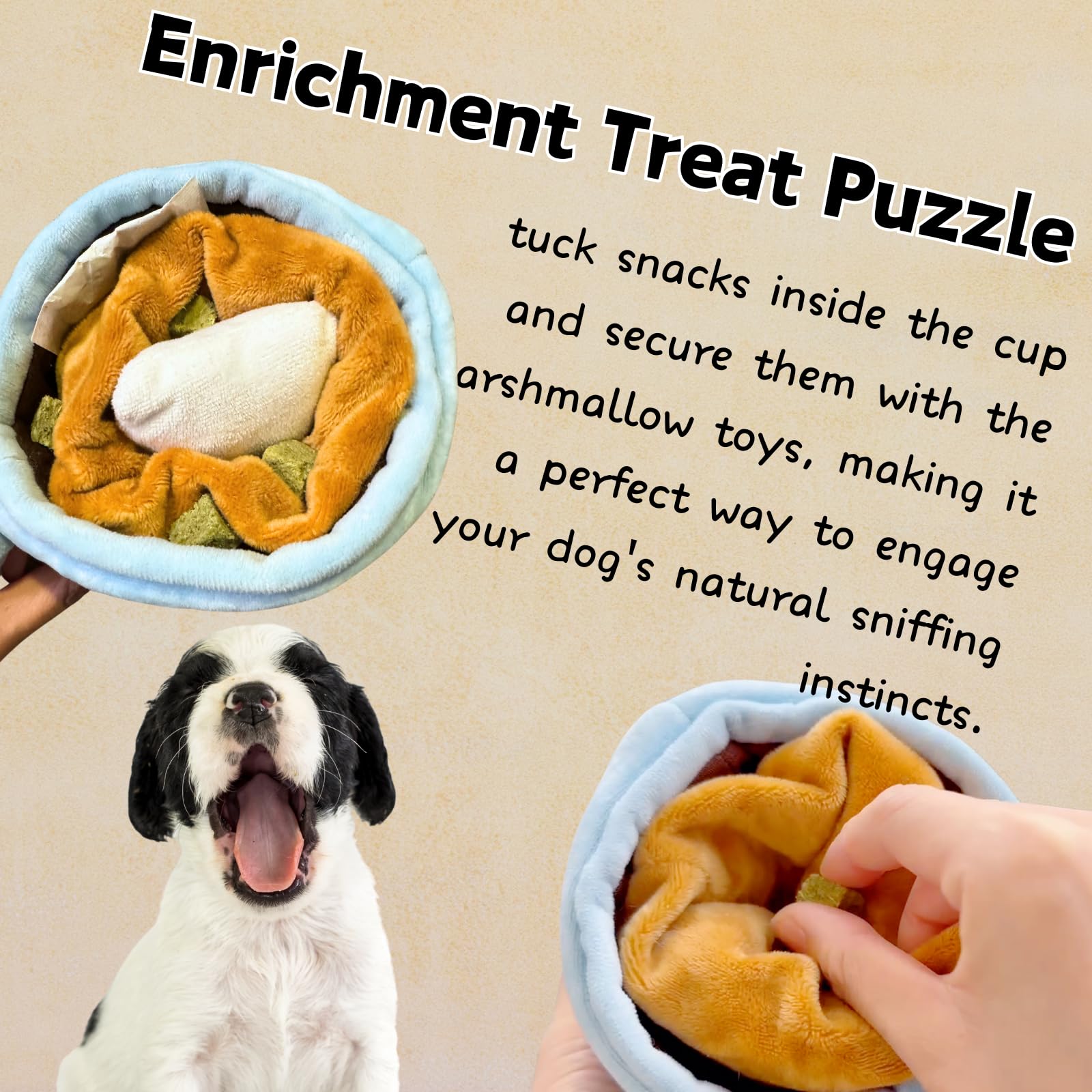 Cece Paw Dog Puzzle Toy, Treat Dispensing Enrichment Toys, Hide And Seek Interactive Dog Toys For Boredom And Mental Stimulation