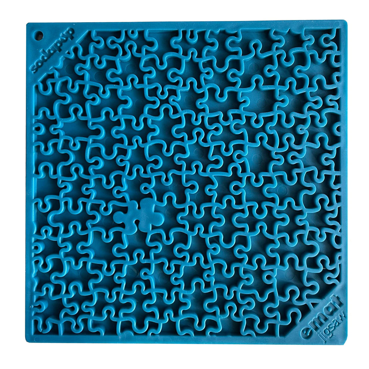 Sodapup Jigsaw Emat – Durable Lick Mat Feeder Made In Usa From Non-Toxic, Pet-Safe, Food Safe Rubber For Mental Stimulation, Avoiding Overfeeding, Fresh Breath, Digestive Health, Calming, & More