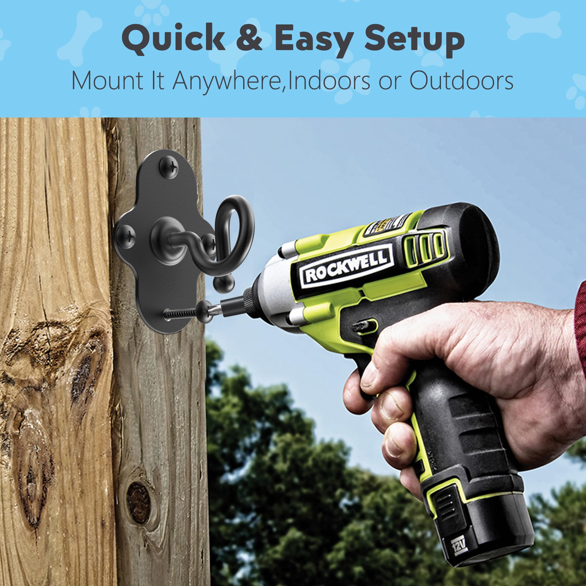 Tombaby Pet Leash Wall Hook - Durable Rust-Proof Stainless Steel Leash Holder For Dogs, Cats, And Other Pets, Indoor & Outdoor U