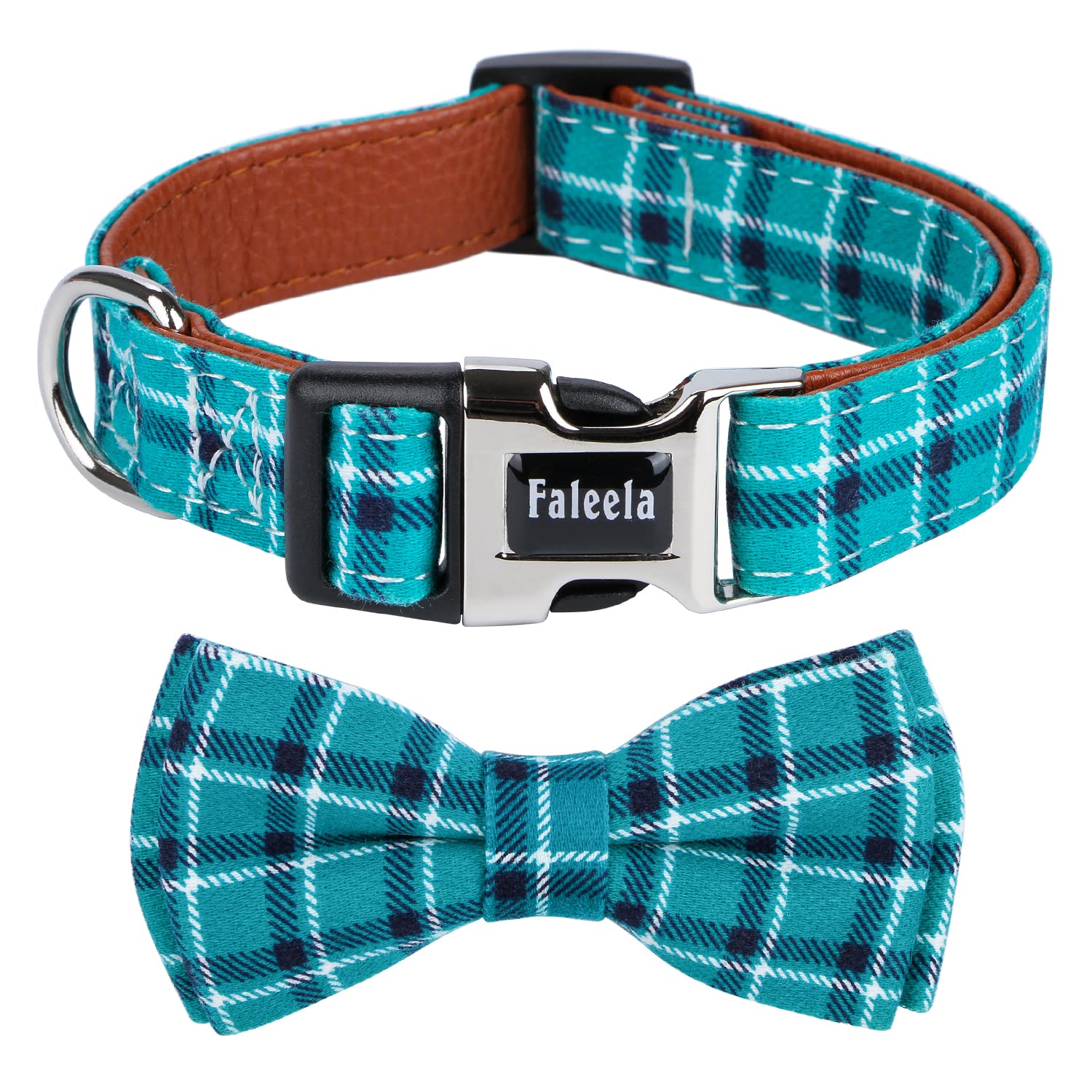 Faleela Soft &Comfy Bowtie Dog Collar,Detachable And Adjustable Bow Tie Collar,For Small Medium Large Pet (Medium (Pack Of 1), G