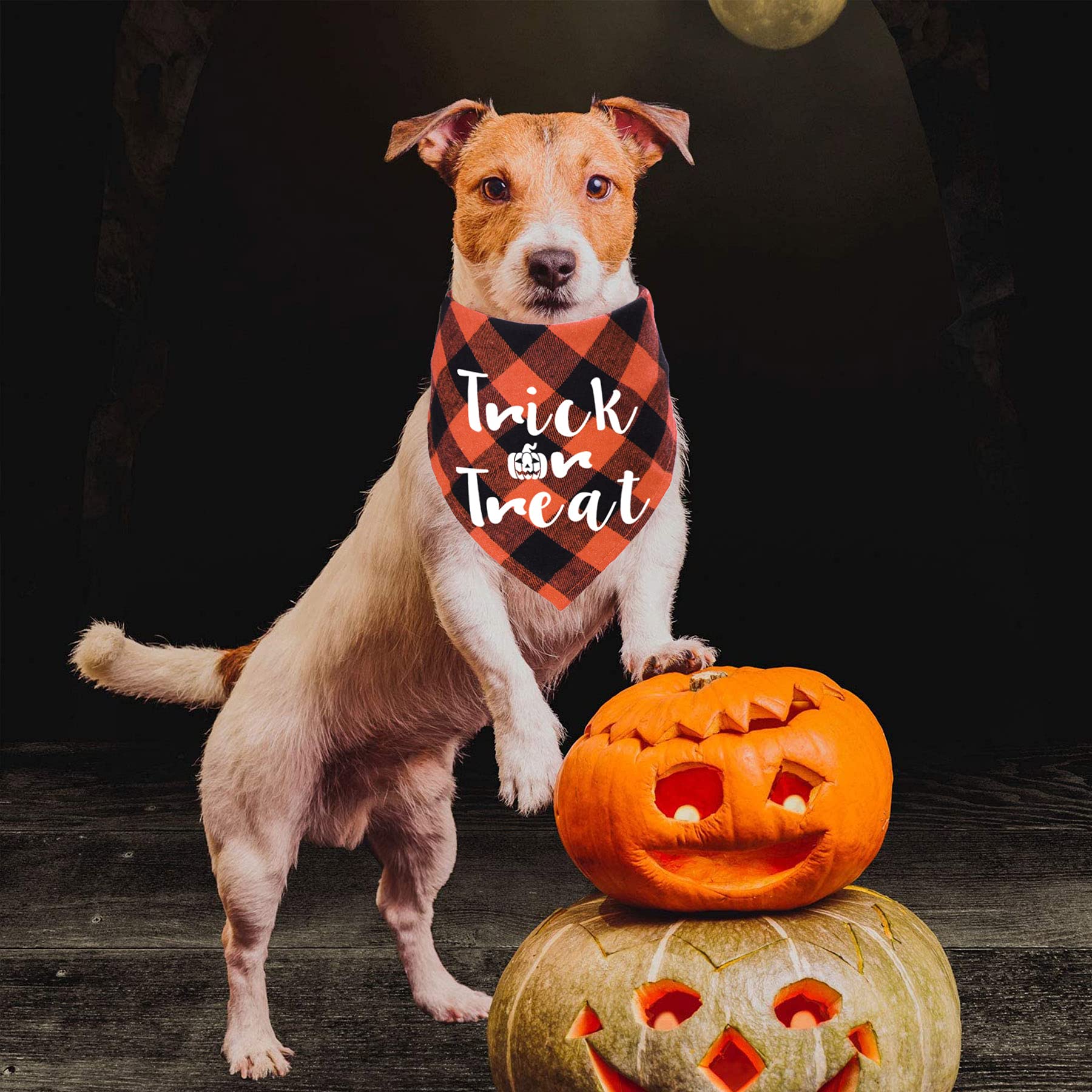 Stmk Holiday Plaid Dog Bandanas, Halloween Thanksgiving Day Christmas Trick Or Treat Turkey Taster Merry Christmas Dog Bandana For Halloween Thanksgiving Day Christmas Dog Puppy Costume Decorations