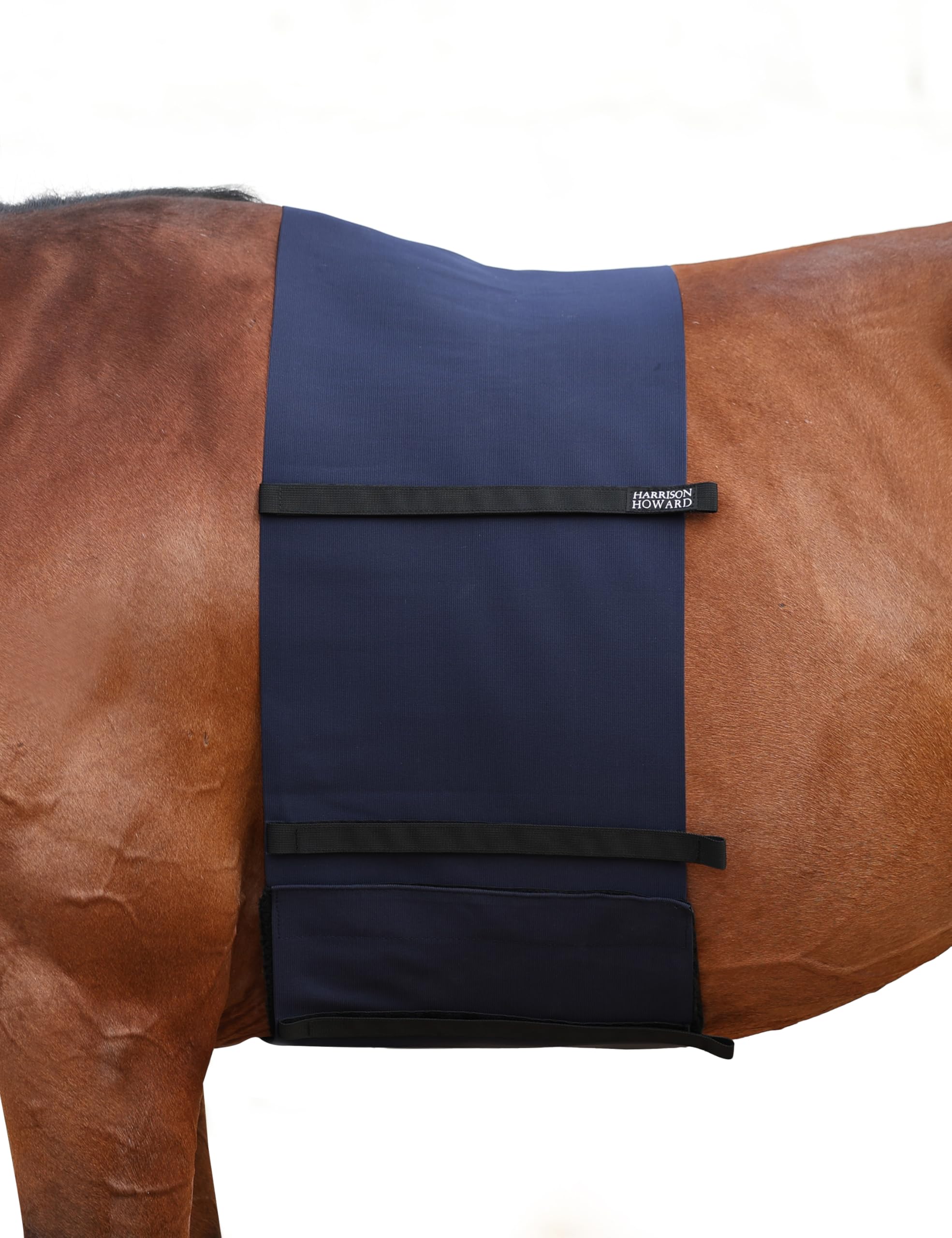 Harrison Howard Horse Belly Guard Body Bandage Wrap Spur Mark Protector Belly Cover Skin Guard Navy Xl