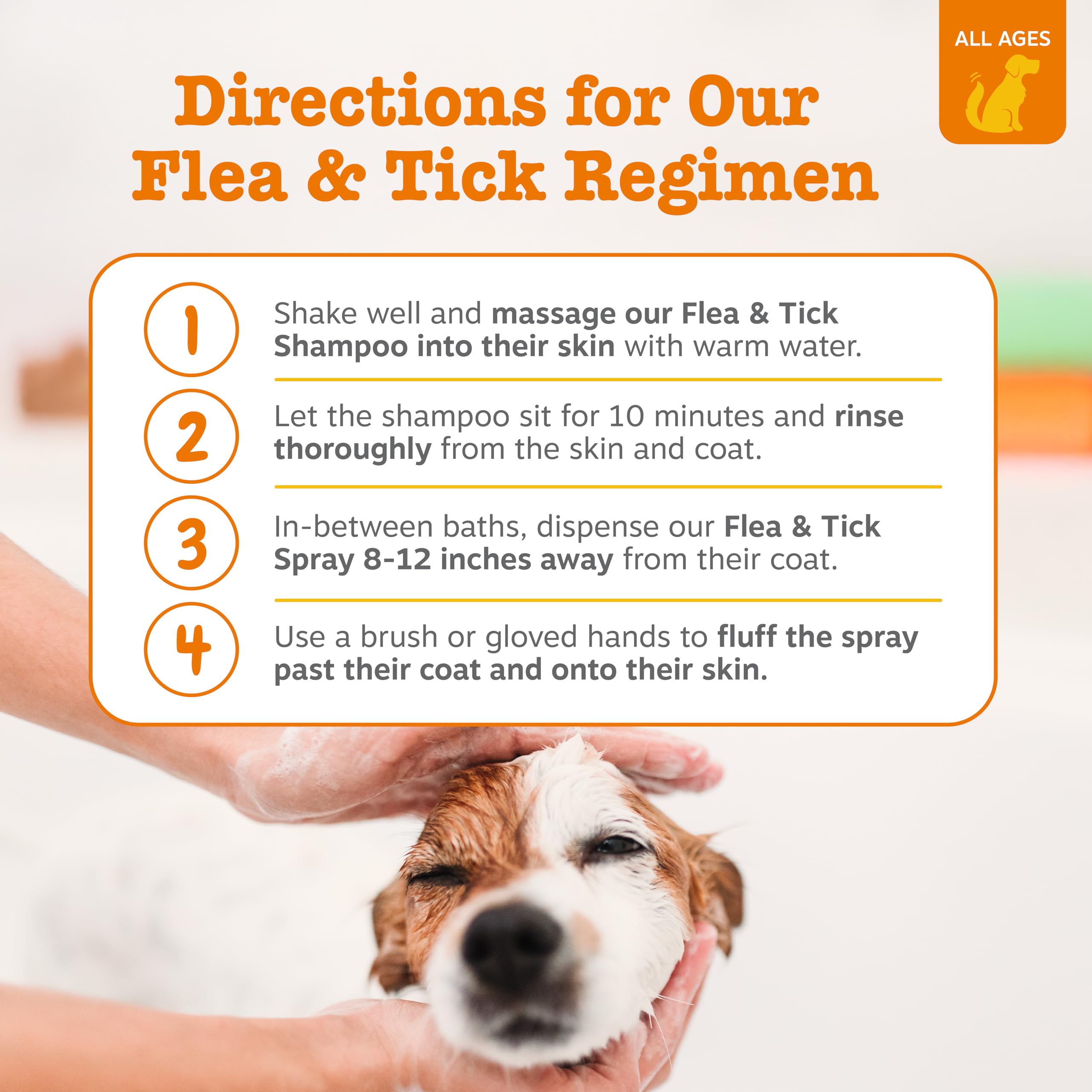 Zesty Paws Flea and Tick Spray for Dogs - Kill Fleas, Ticks & Their Eggs - Veterinarian Formulated - Soothes Itchy & Irritated D