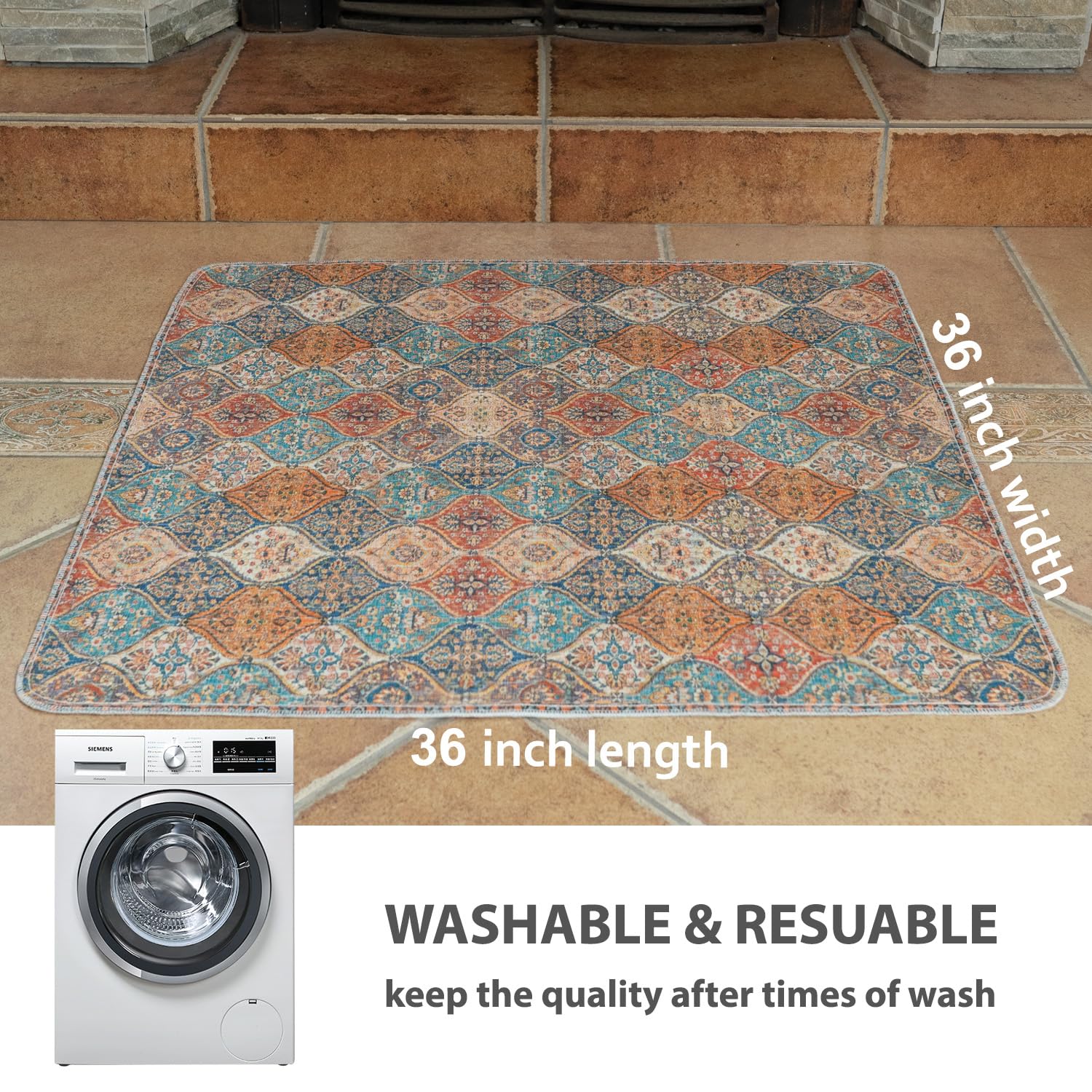 Nunubaby Reusable Potty Pads For Dogs For Crates And Floors. Washable Pee Pads For Dogs, Stylish, Non-Slip And Leak-Proof Pee Pa