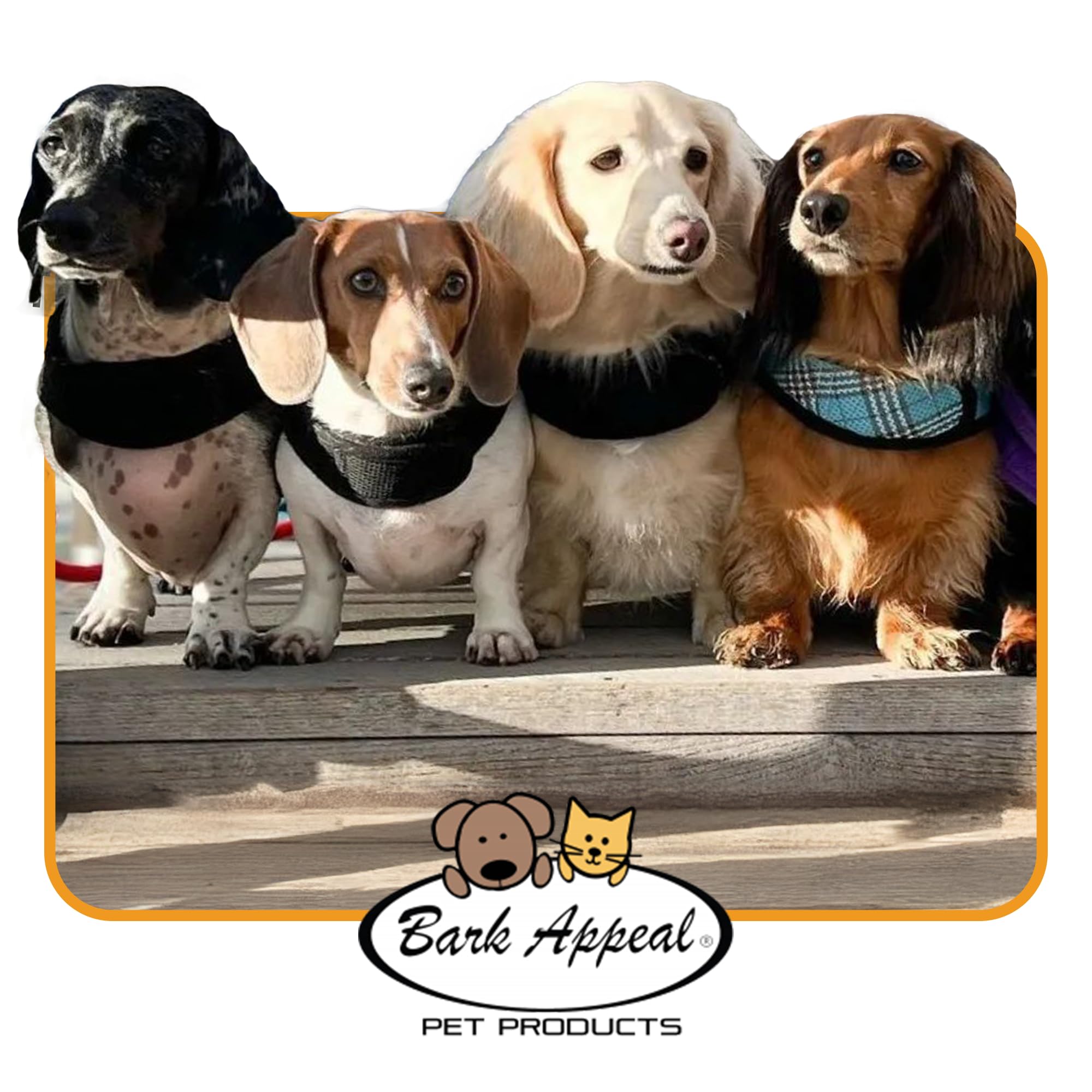 Bark Appeal Blue Wrap N Go Dog Harness For Small-Medium Pets – Soft Solid Mesh Vest Harness For Dogs, Puppies, Kittens & Cats – Easy Buckle-Free Design For A Comfortable Fit – Medium