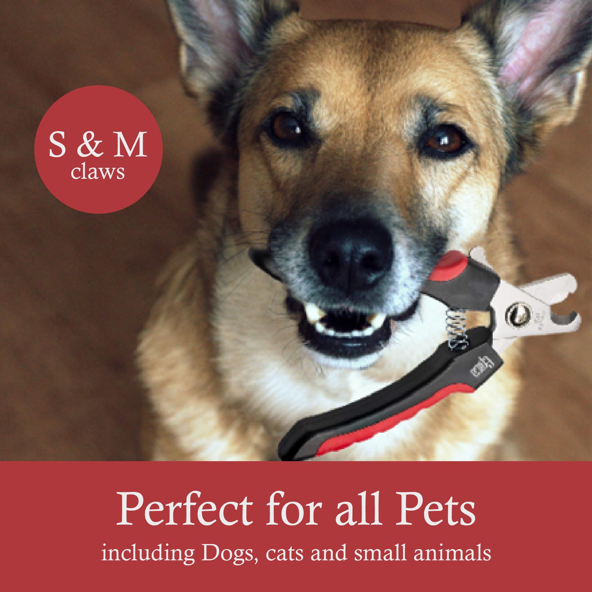 Epica Cat Nail Clipper, Dog Nail Clipper | Cat Nail Clippers With Safety Guard, Cat Claw Clippers | Dog Nail Clippers For Small Dogs, Puppy Nail Clippers | Cat/Dog Nail Clipper, Small/Medium Black