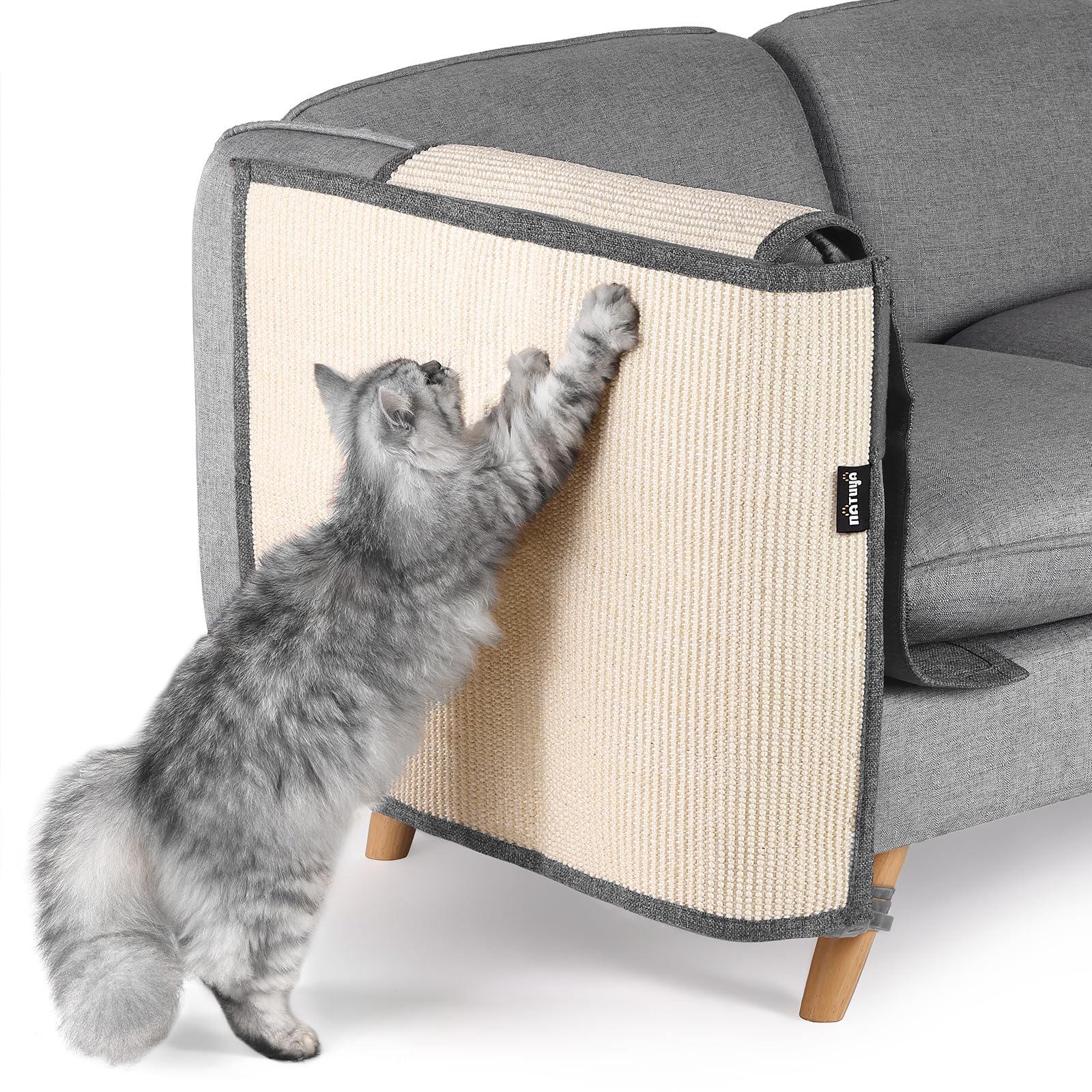 Natuya Furniture Protectors From Cats-Cat Couch Protector Large Sisal Cat Scratching Mat-Protect Sofa Corner Cushion Chair (Sisa