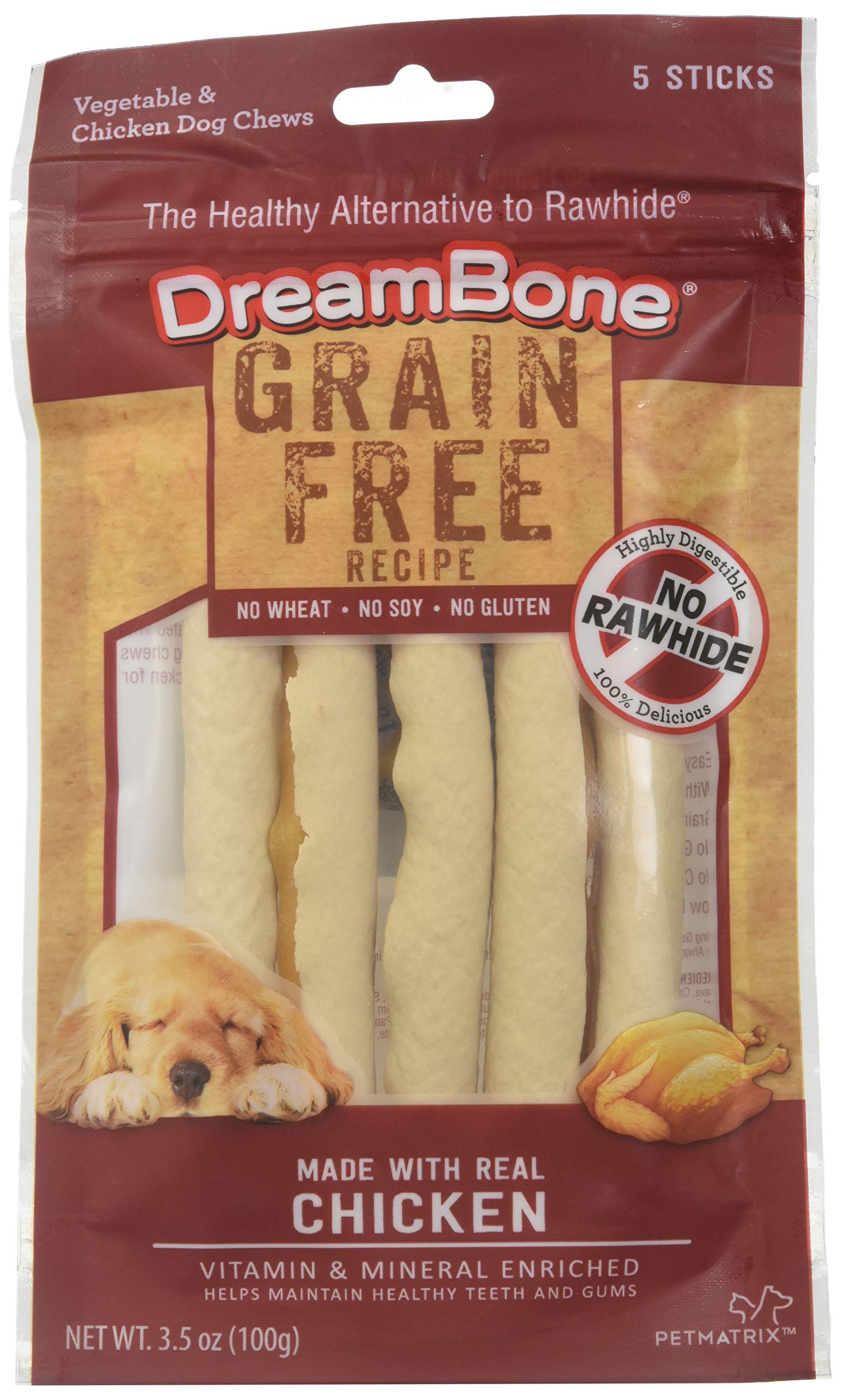 DreamBone DreamSticks, Treat Your Dog to a Chew Made with Real Chicken and Vegatables