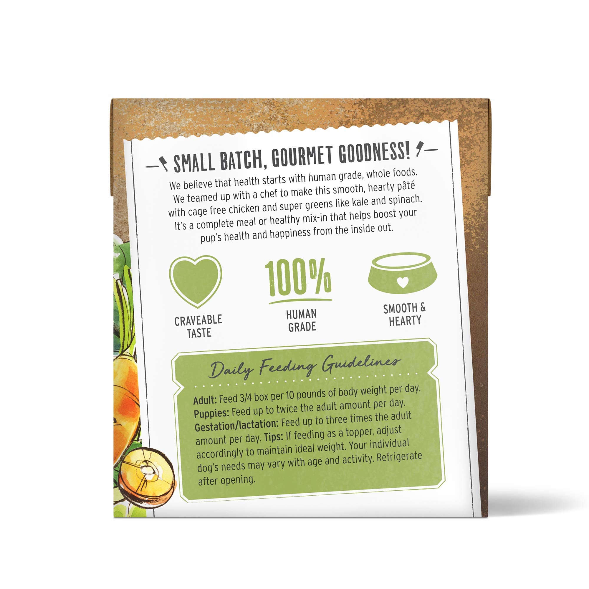 The Honest Kitchen Butcher Block Pt  : Chicken & Super Greens Wet Dog Food, 10.5 oz (Pack of 6)