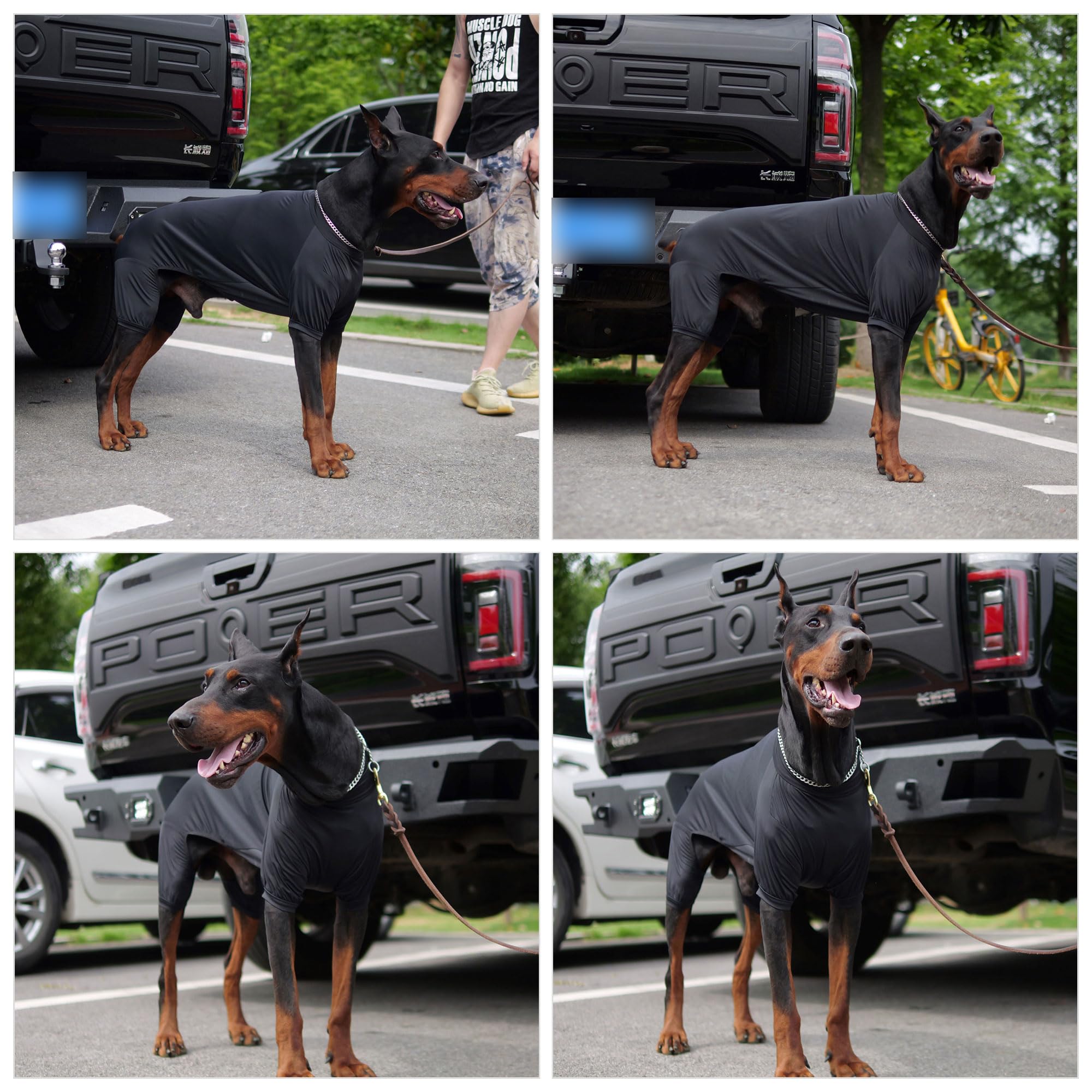 Lovelonglong Dog Jumpsuit With Uv Protection And Quick-Dry Fabric For Spring Summer Pet Pajamas Black Xs