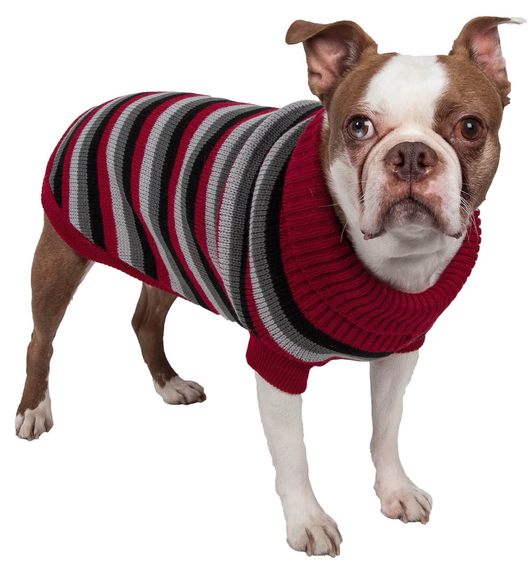Pet Life A Polo-Casual Lounge Pet Sweater - Designer Dog Sweater With Turtle Neck - Winter Dog Clothes Designed To Keep Warm
