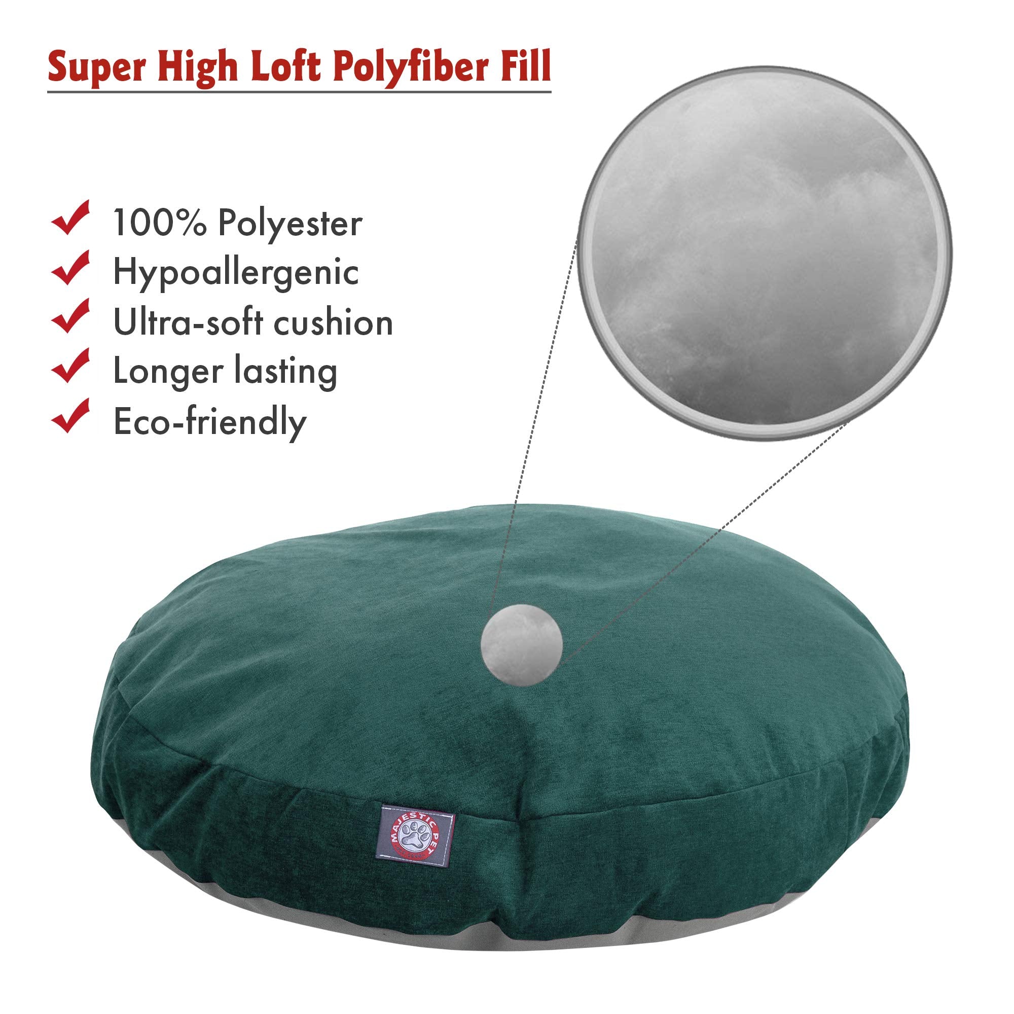 Marine Villa Collection Large Round Pet Dog Bed