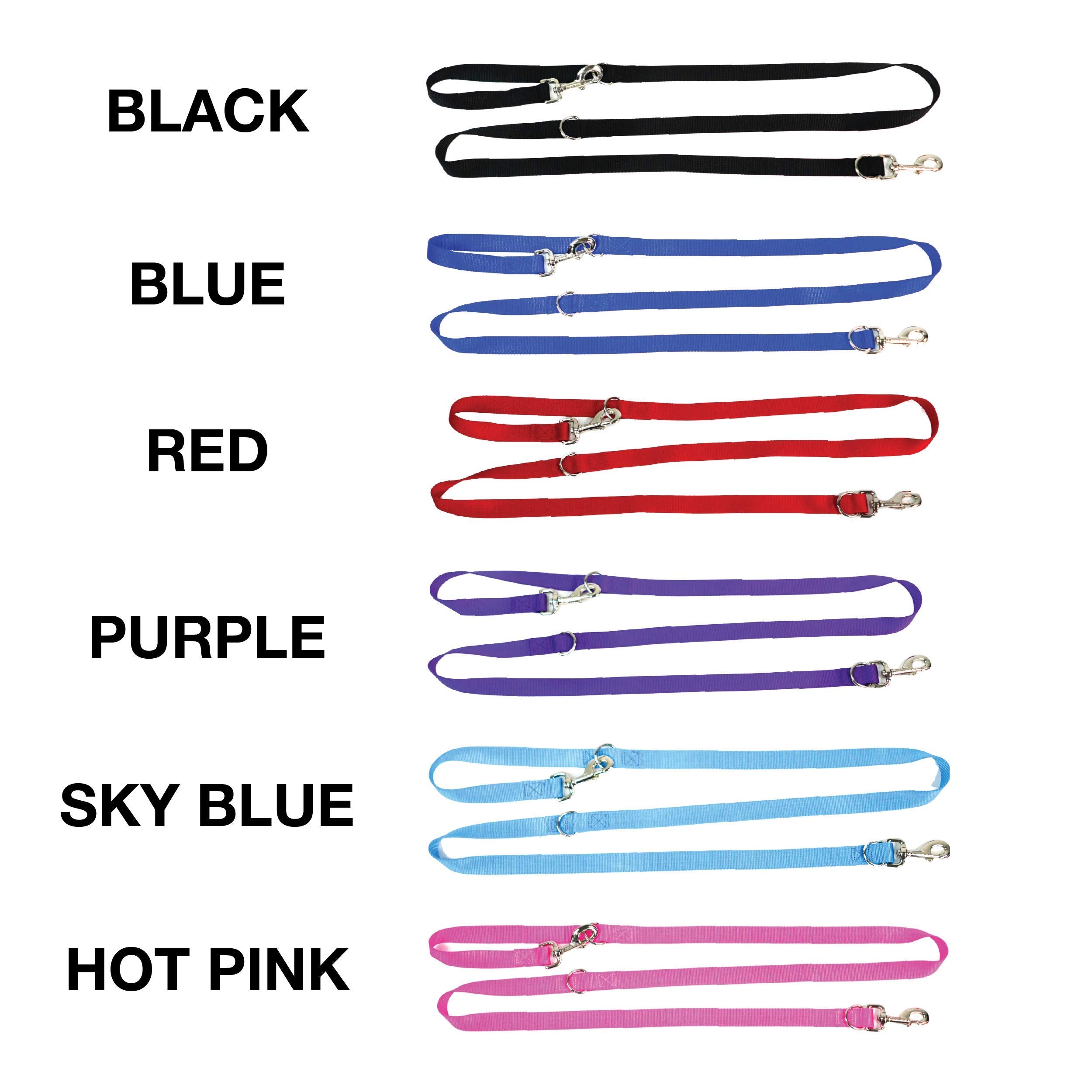 Blue-9 Multi-Function Hands Free Dog Leash, Double Attachment 6 Foot Adjustable Lead For Obedience, Running, And Agility Training (Blue, Medium Large)