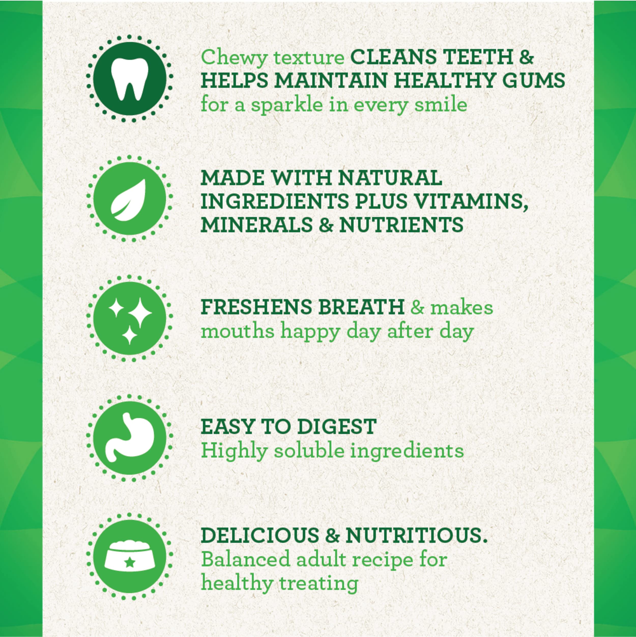 Greenies Original Teenie Natural Dental Care Dog Treats, 3 oz. Pouch (11 Treats)
