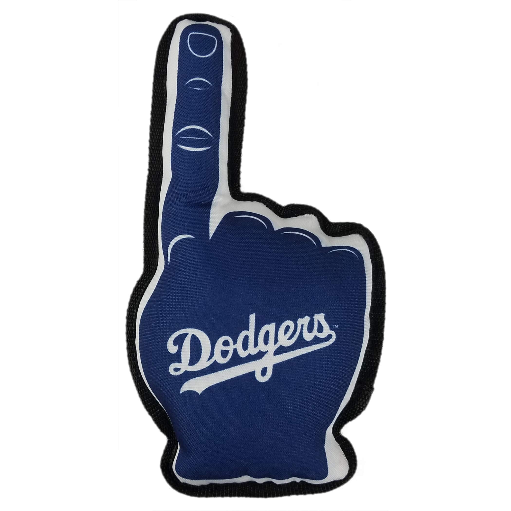 Mlb Los Angeles Dodgers #1 Fan Toy. Best Sports Dog Toy With Double Stitched Trim And Tough Nylon Material Filled With Chewable
