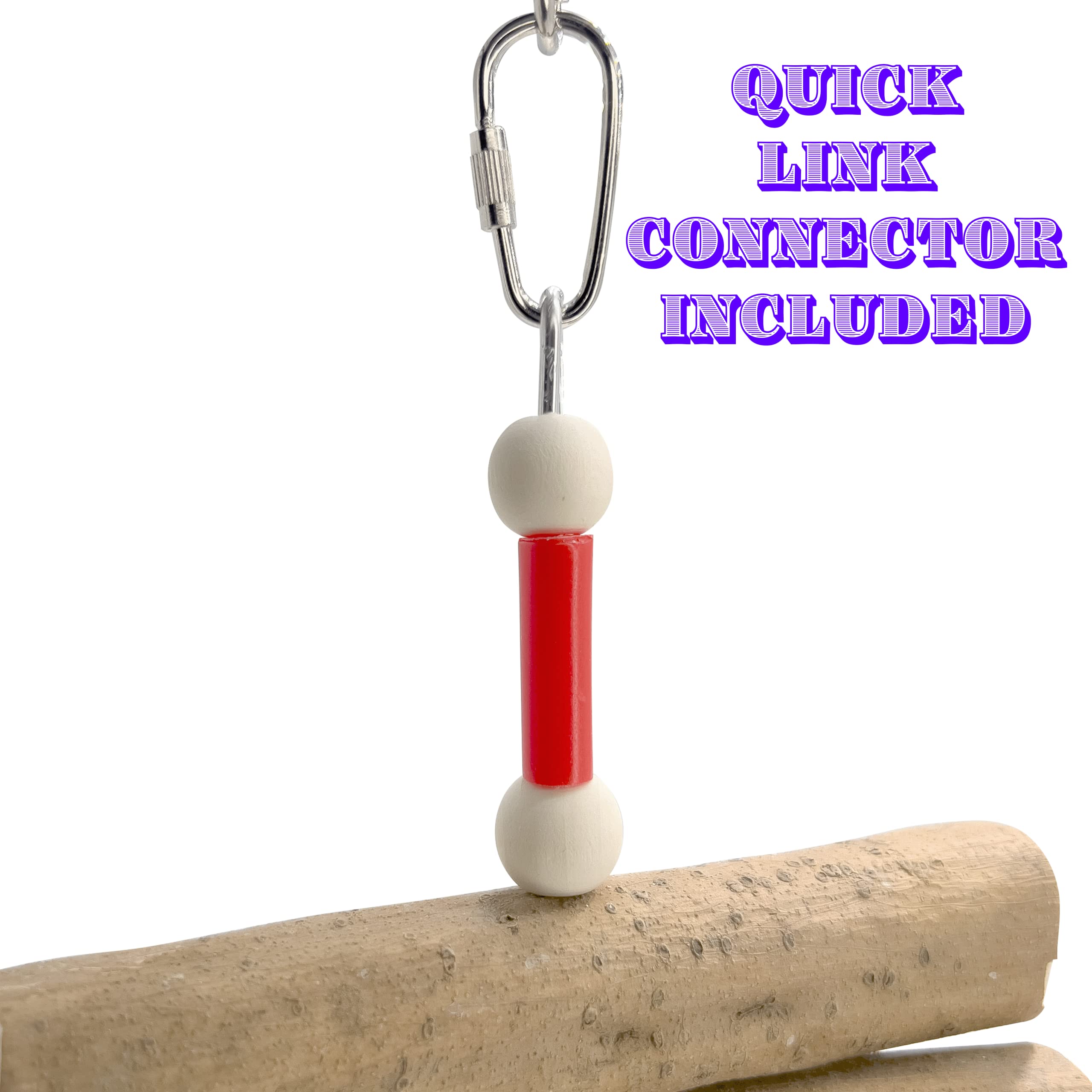 1068 Big Bark Sola Chewer - Handcrafted Chewable Bird Cage Toy, Natural Sola Logs With Bark, Turning Fun, Easy For Birds To Shre