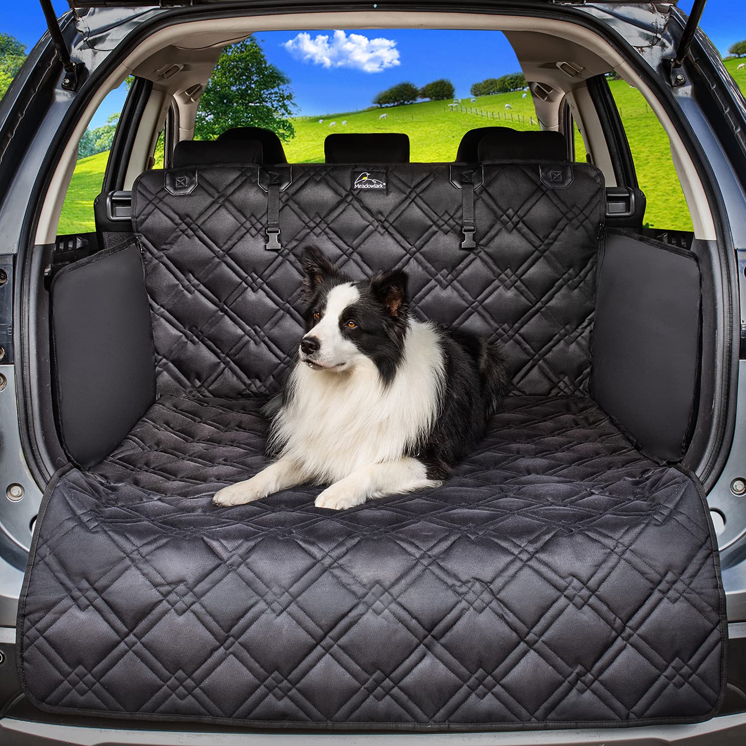 Meadowlark Suv Cargo Liner Dog Seat Covers, Double Stitched & Extra Padded, Water Repellant, Anti Shock, Non-Slip, Car Cover Tru