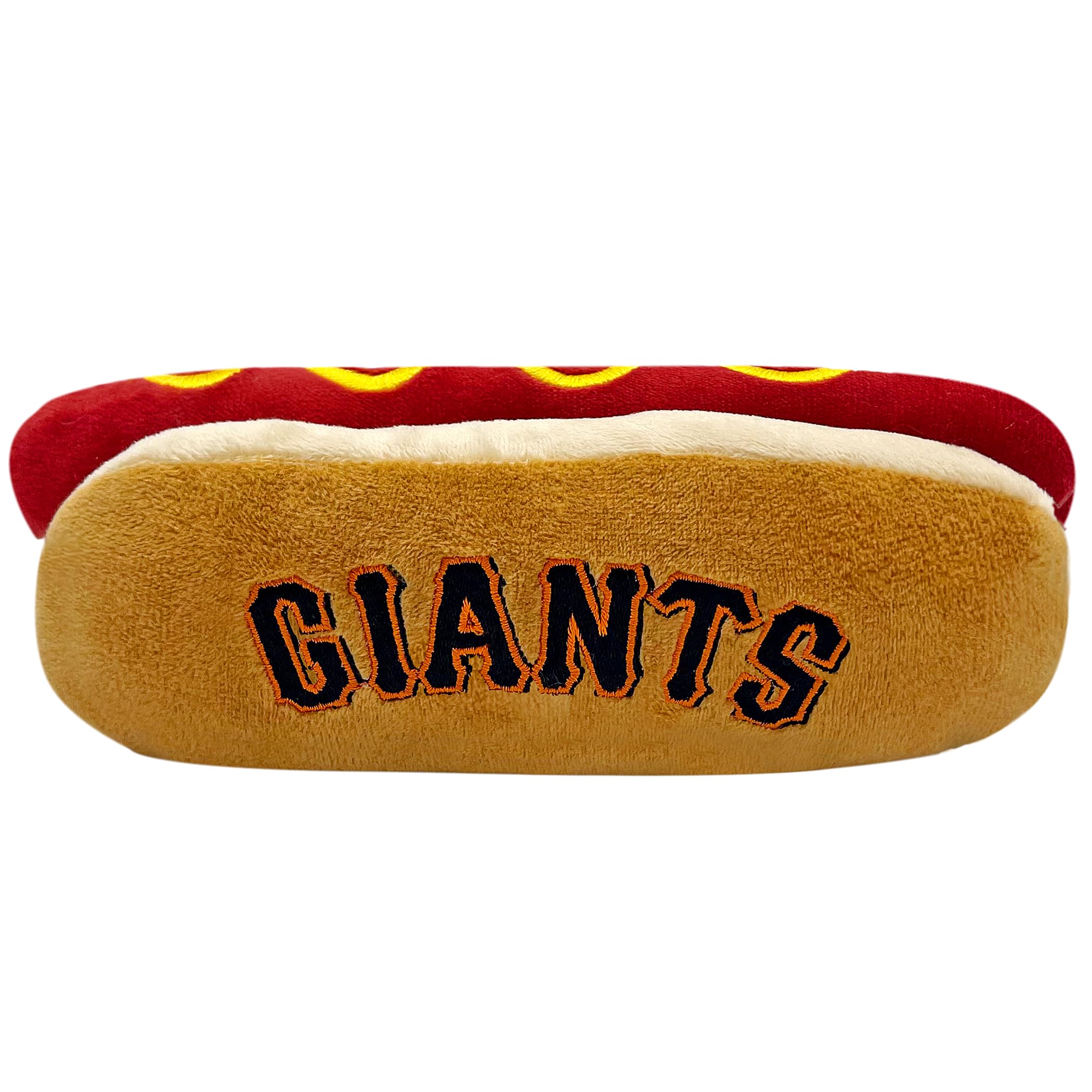 Mlb San Francisco Giants Plush Dog Toys - Stadium Theme Snacks - Cutest Plush Hot-Dog Toy For Dogs & Cats With Inner Squeaker & 