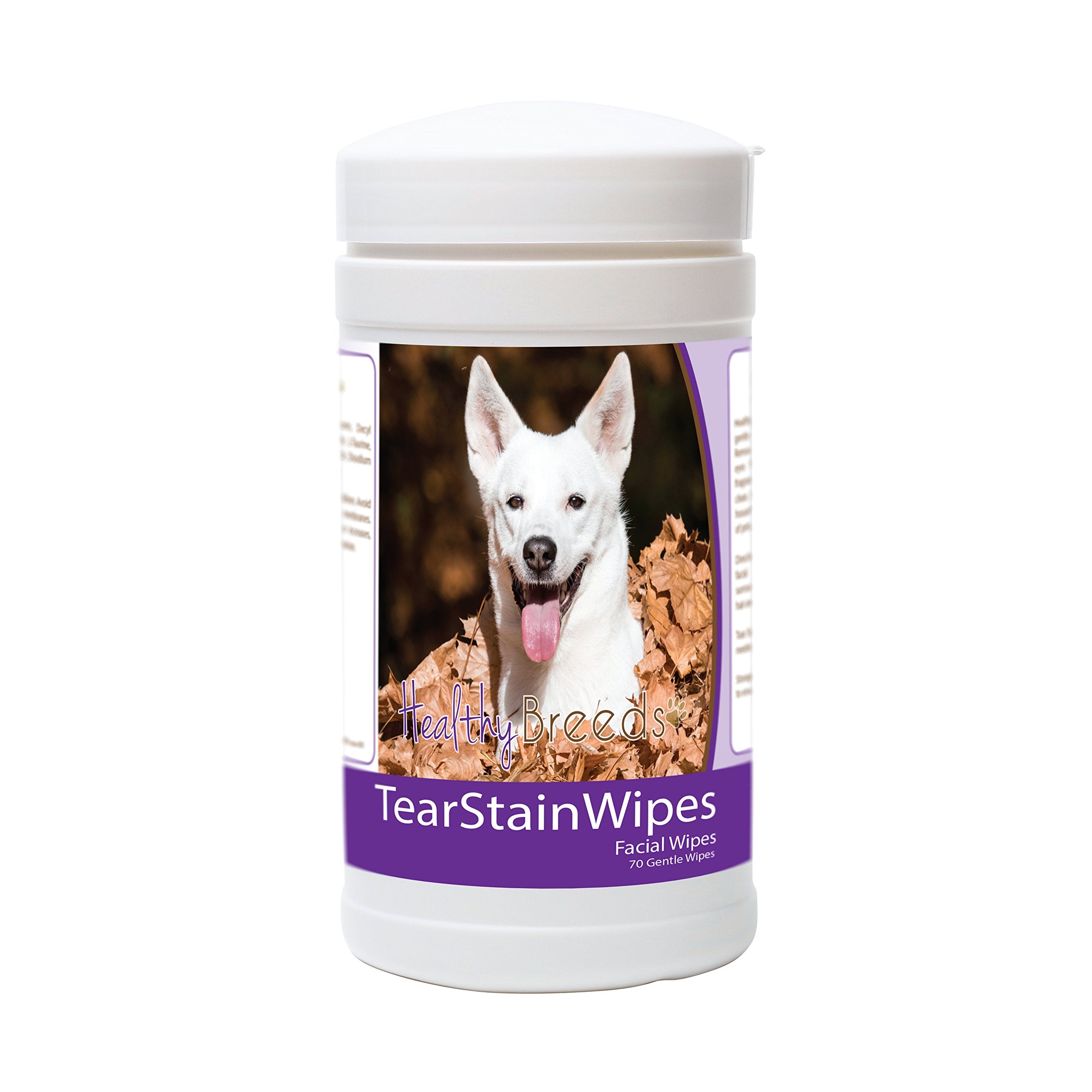 Healthy Breeds Canaan Dog Tear Stain Wipes 70 Count