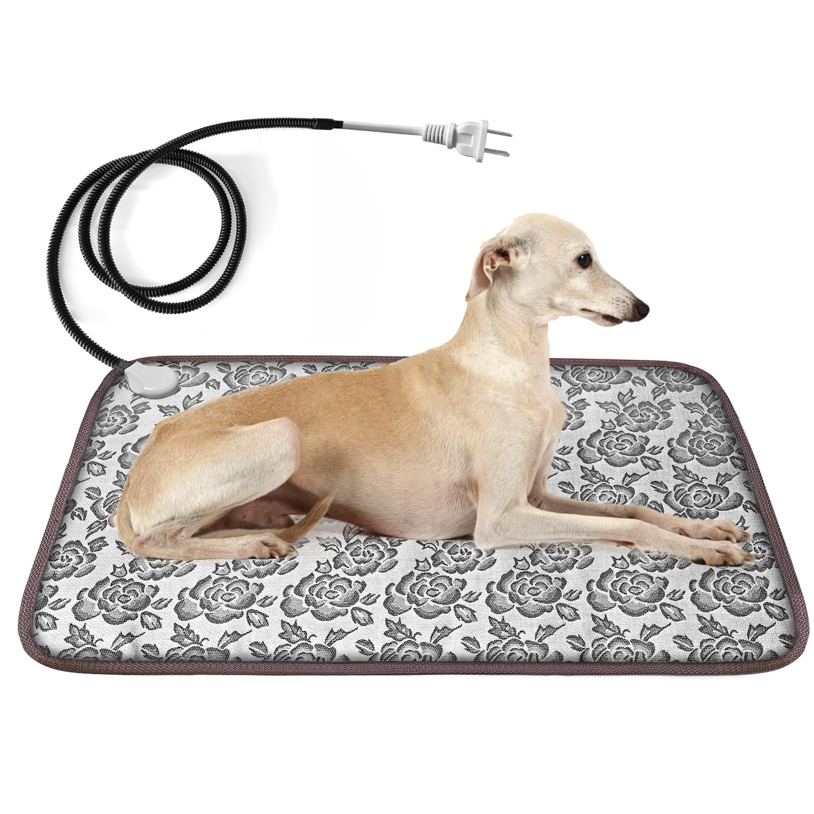 Bestio Cat Heating Pad,34  21 In Heating Pad For Pet,Dog Heating Pad Outdoor With Metal Protective Tube + Waterproof Material,He