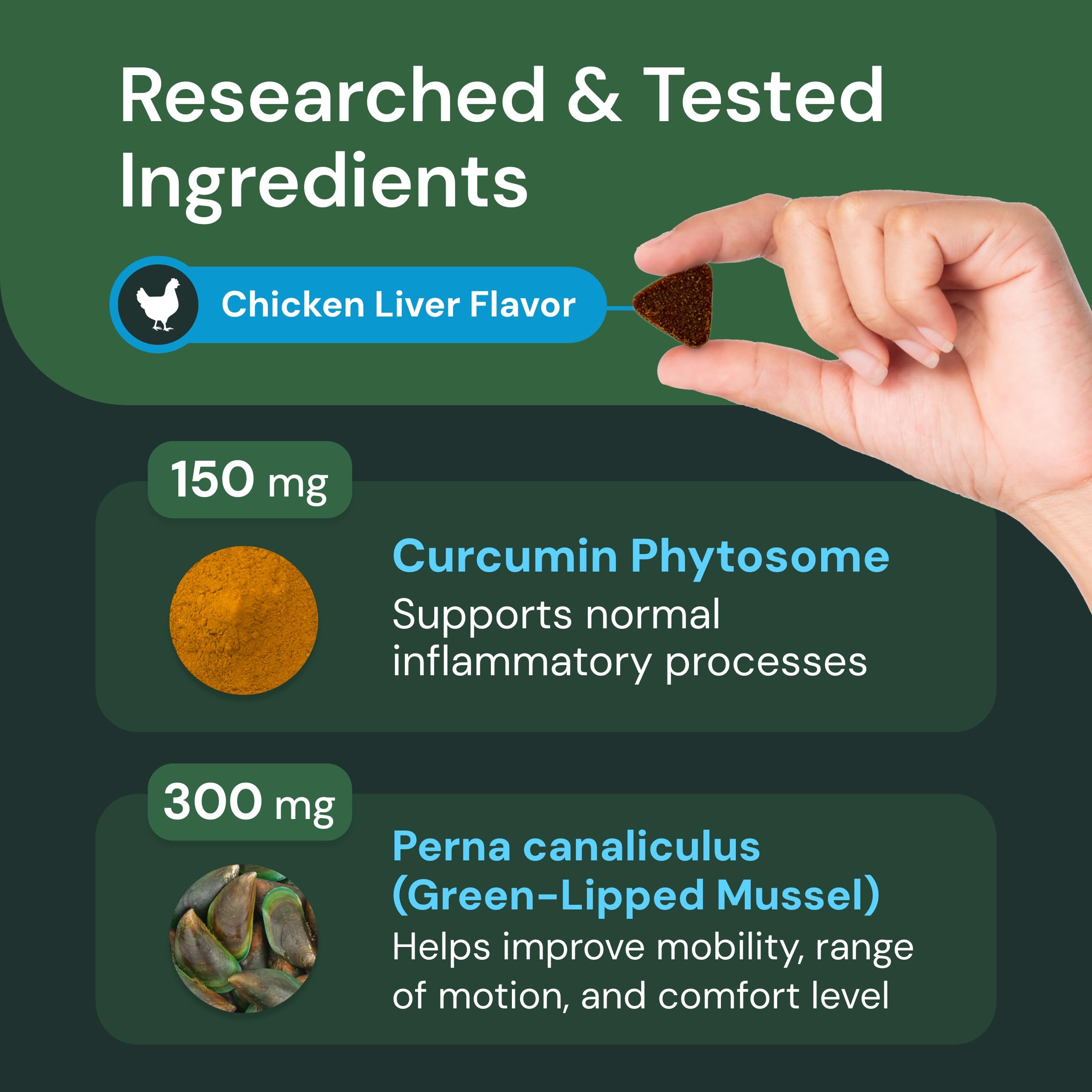 VetriScience VetriFlex Canine Formula - Active Joint Support Supplement for Dogs - Wellness Bites Support Comfortable Movement &