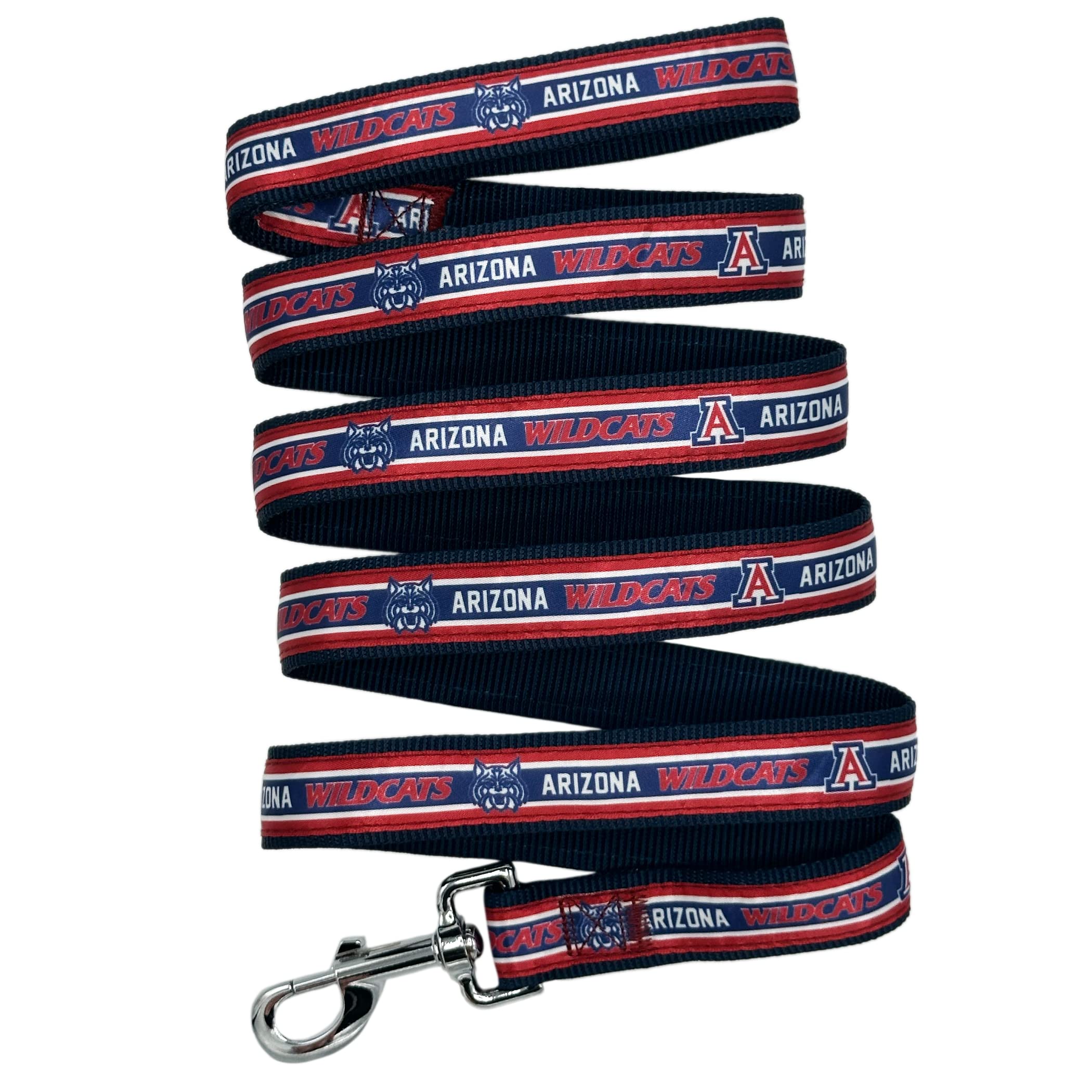 Ncaa Pet Leash, Small, Arizona Wildcats, Shiny & Colorful Leash For Dogs & Cats Licensed By The Ncaa