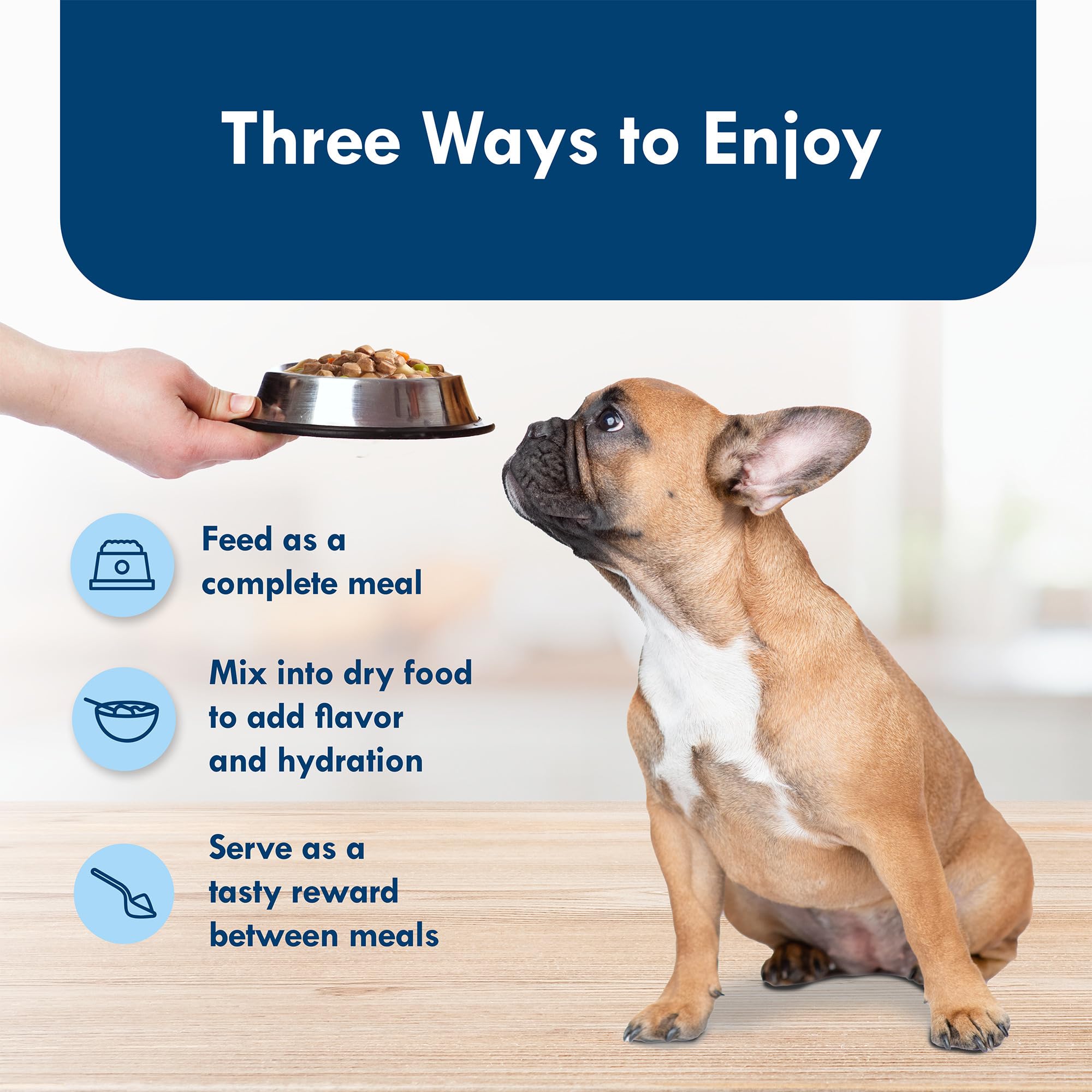 Blue Buffalo Delights Small Breed Natural Wet Dog Food, Rotisserie Chicken Flavor in Gravy, 3.5-oz Cups, 12 Count
