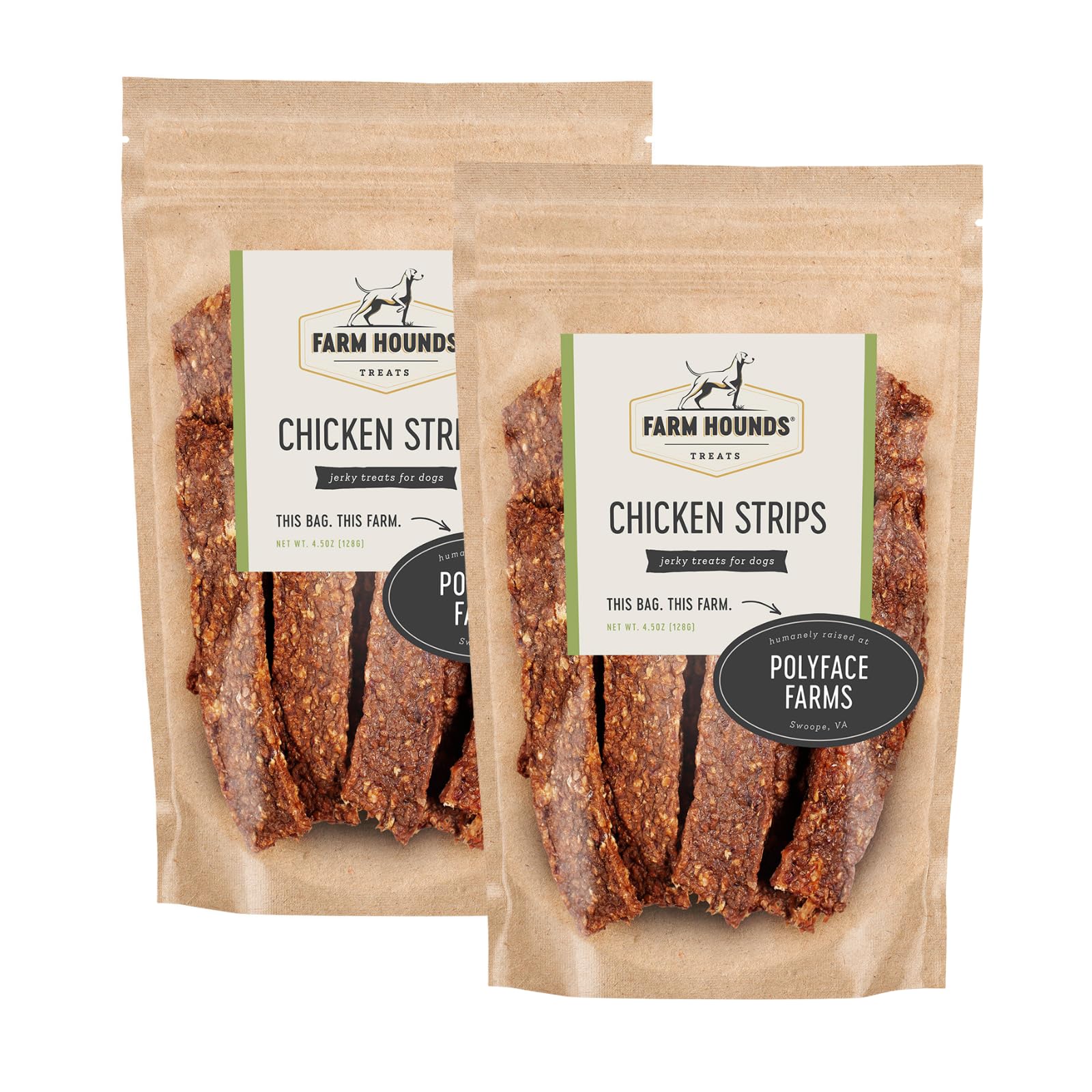 Farm Hounds - Chicken Strips - Premium Natural Jerky for Dogs - 100% Humanely Raised Chicken- Break-to-Size - Great for Training