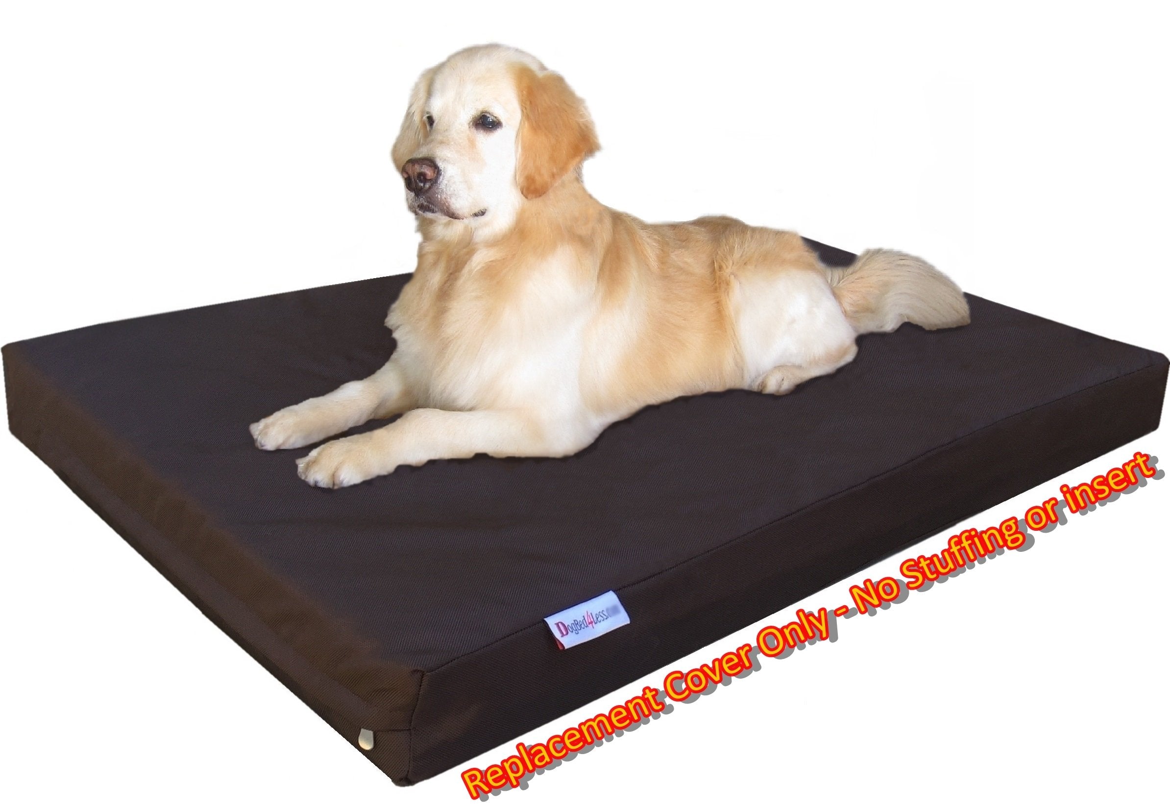 Dogbed4Less Xxl 1680 Ballistic Heavy Duty Dog Pet Bed External Zipper Duvet Cover - Replacement Cover Only, 55X37X4 Inches, Seal