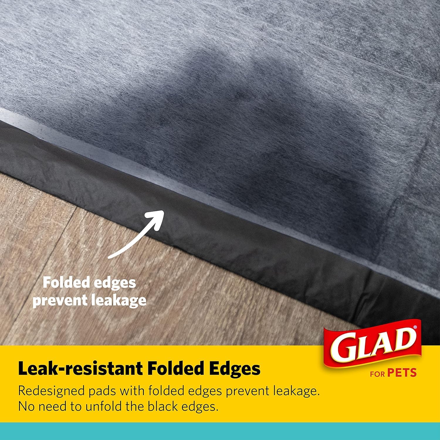 Glad for Pets Activated Charcoal Dog Training Pads, Small Size 17.5 x 23.5 Odor Absorbing, Pee Pads for Dogs Perfect for Trainin